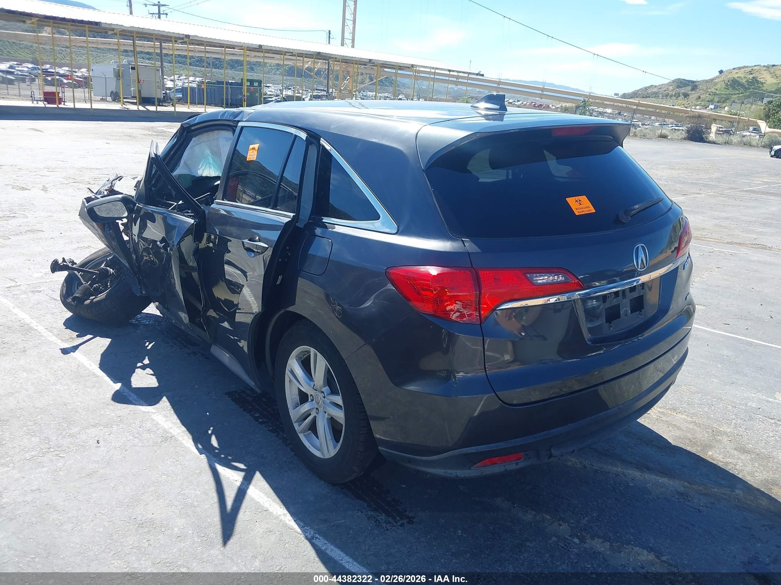 2015 Acura Rdx Gray vin: 5J8TB4H55FL030389