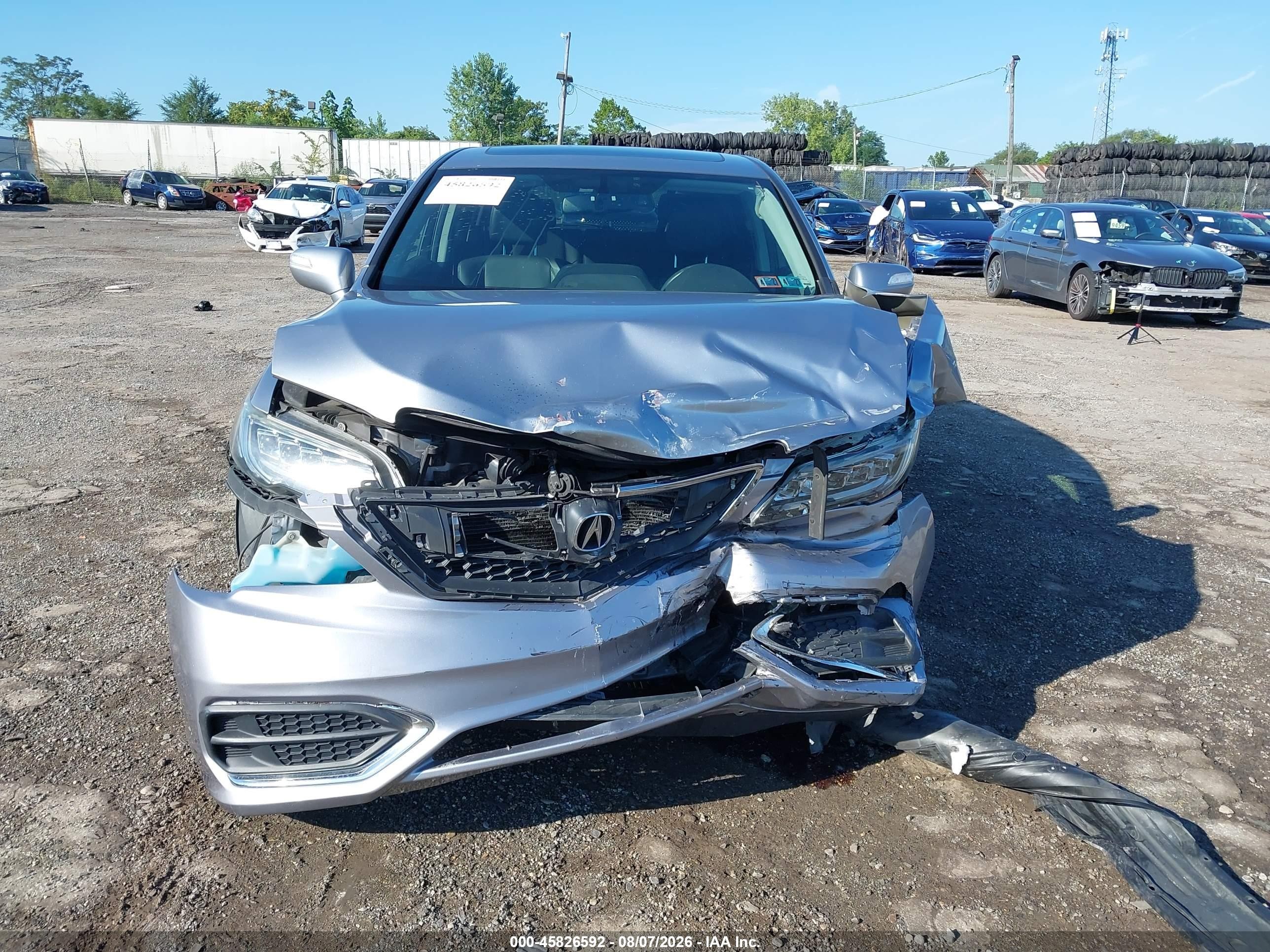 2016 Acura Rdx Technology   Acurawatch Plus Packages/technology Package Silver vin: 5J8TB4H55GL023220