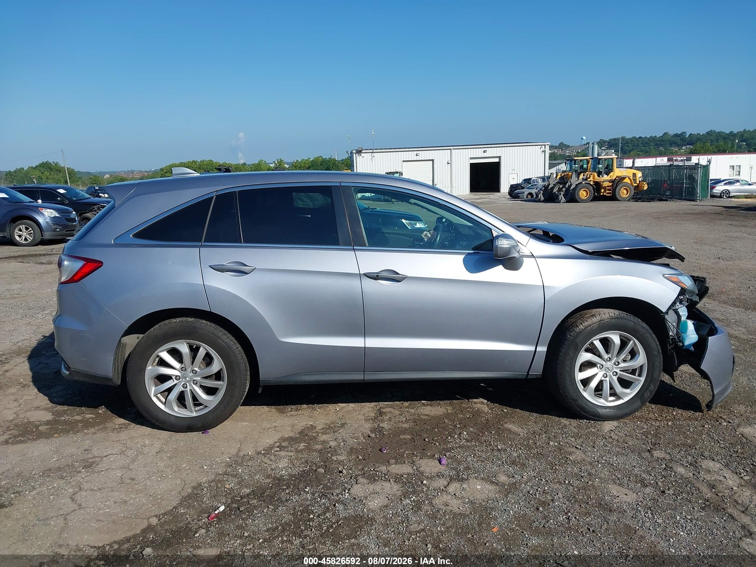 2016 Acura Rdx Technology   Acurawatch Plus Packages/technology Package Silver vin: 5J8TB4H55GL023220