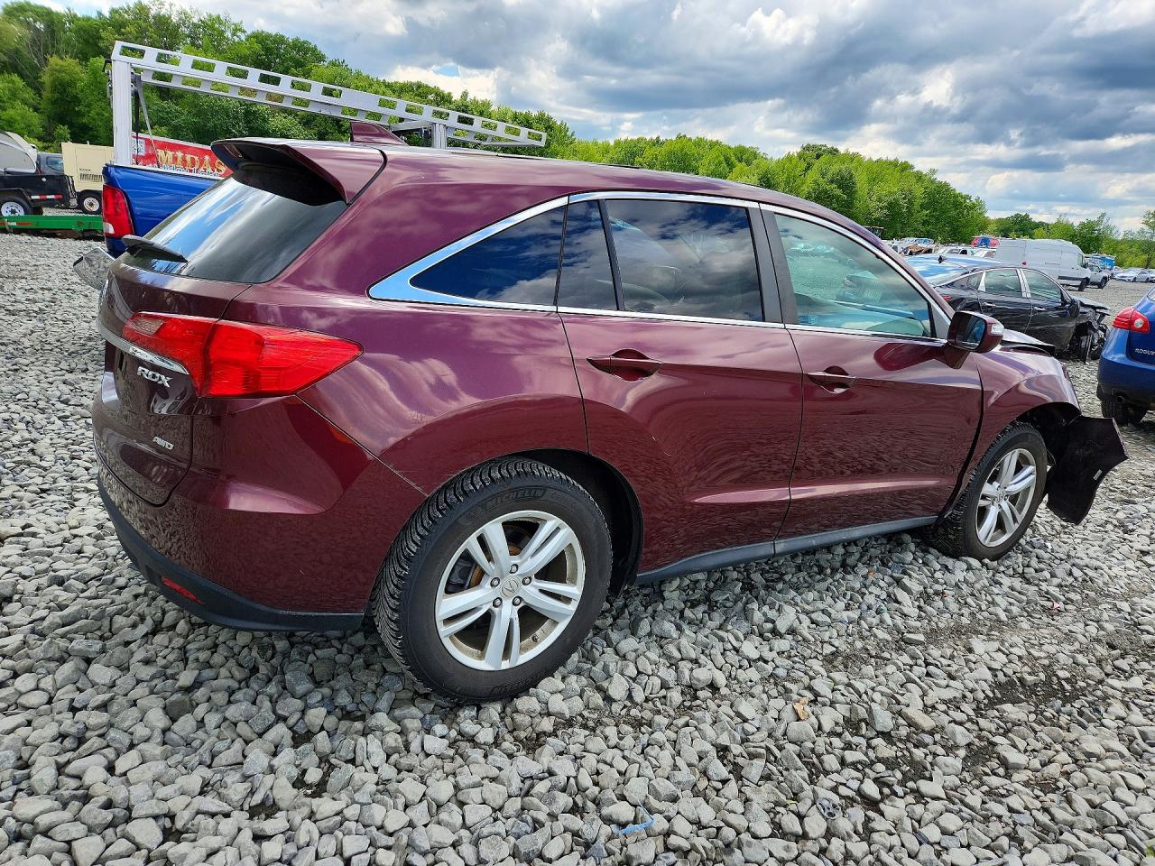 2013 Acura Rdx Technology Burgundy vin: 5J8TB4H56DL009421