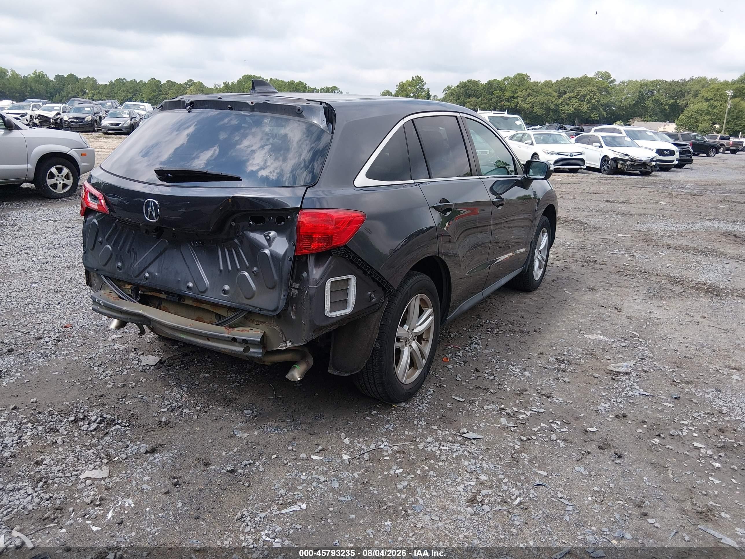 2013 Acura Rdx   Gray vin: 5J8TB4H57DL007452