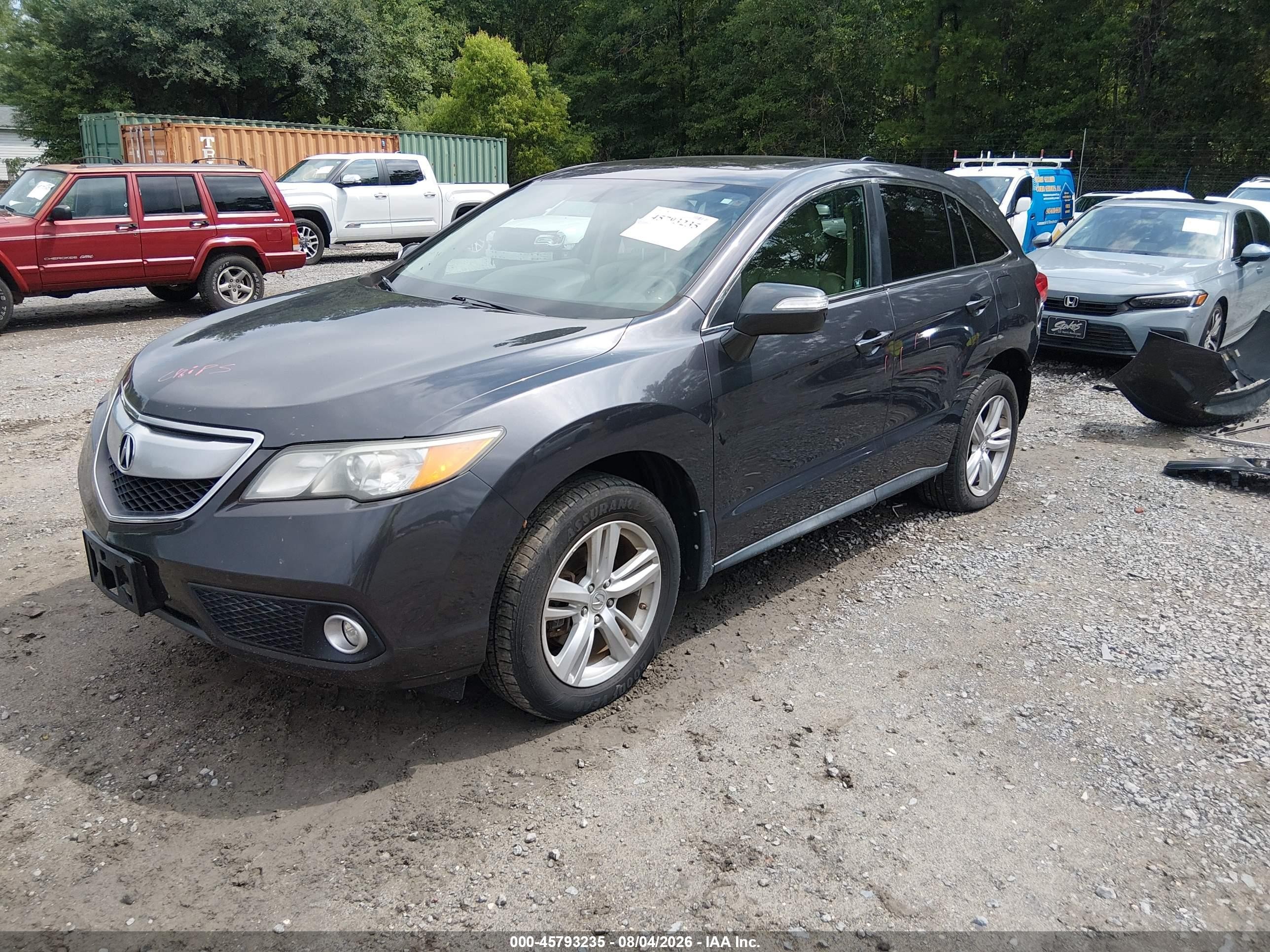 2013 Acura Rdx   Gray vin: 5J8TB4H57DL007452