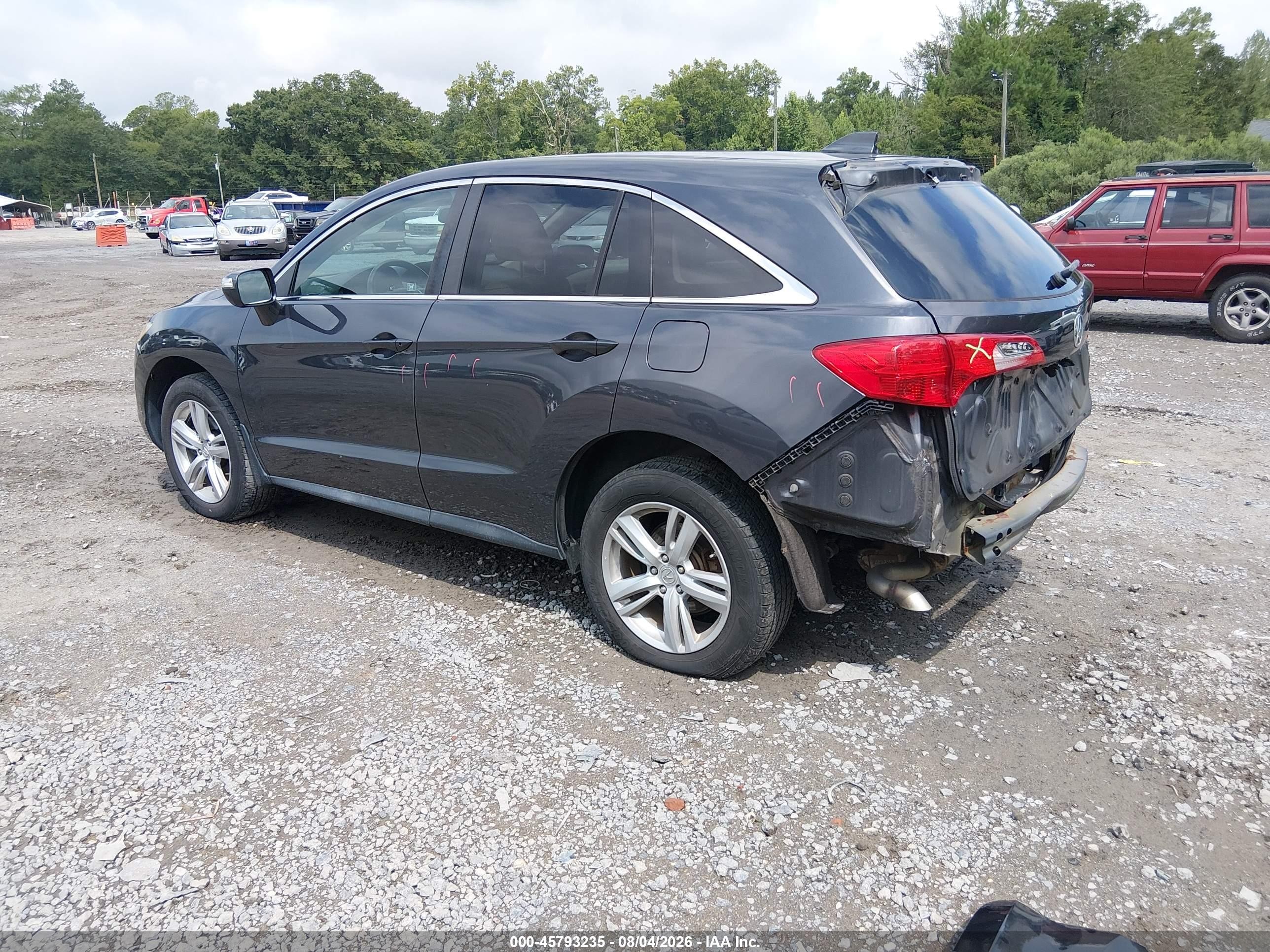 2013 Acura Rdx   Gray vin: 5J8TB4H57DL007452