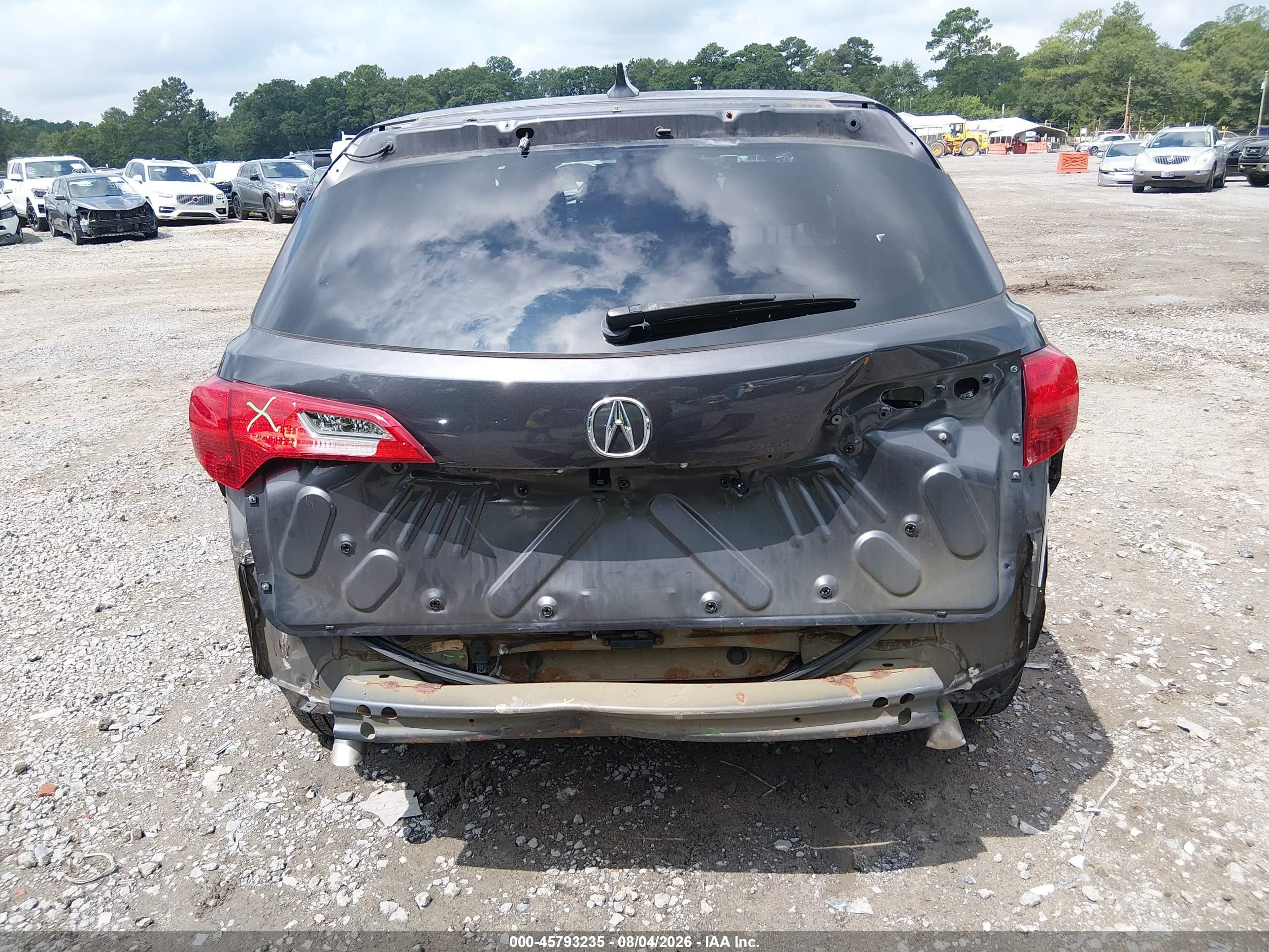 2013 Acura Rdx   Gray vin: 5J8TB4H57DL007452