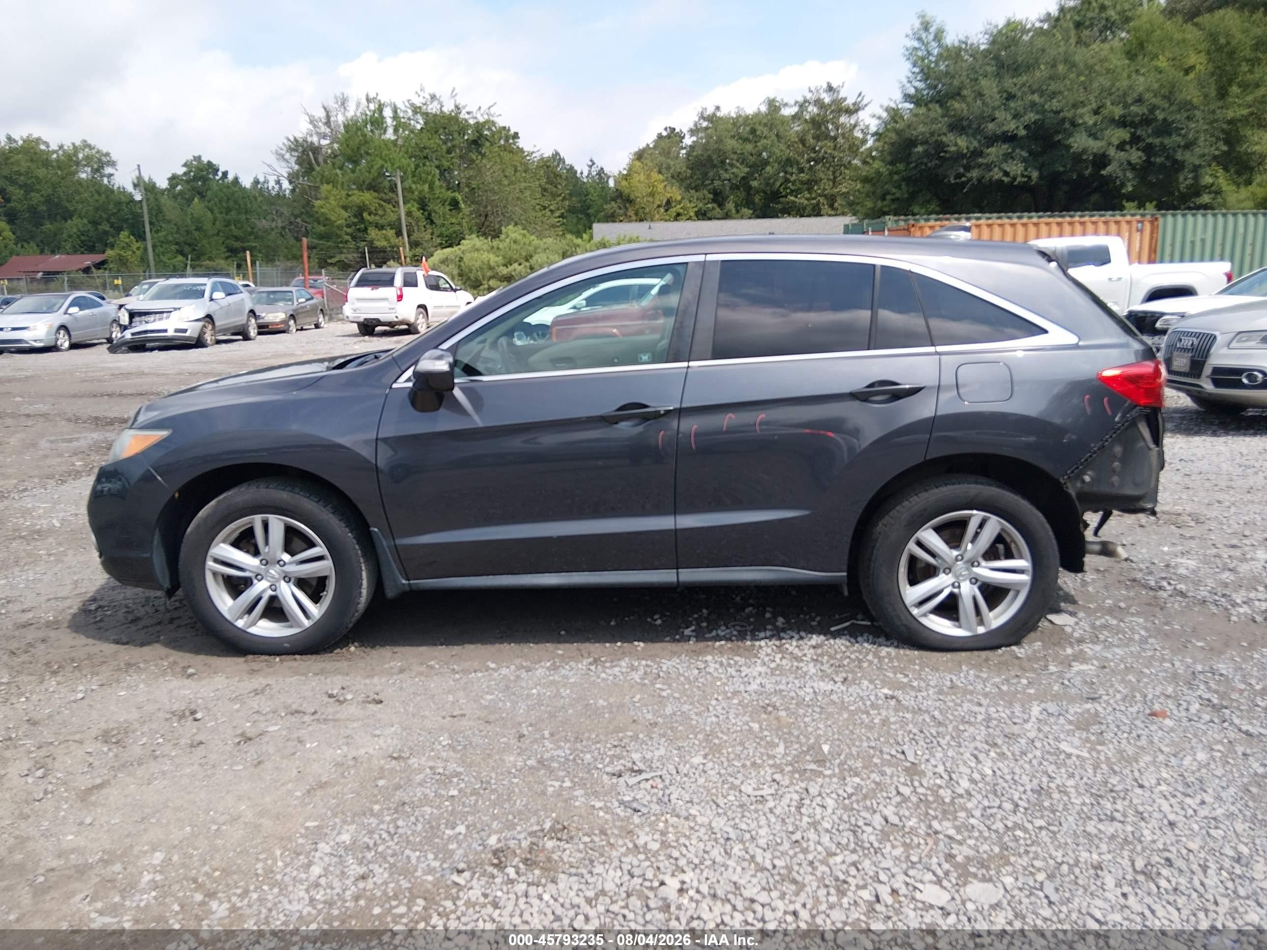 2013 Acura Rdx   Gray vin: 5J8TB4H57DL007452