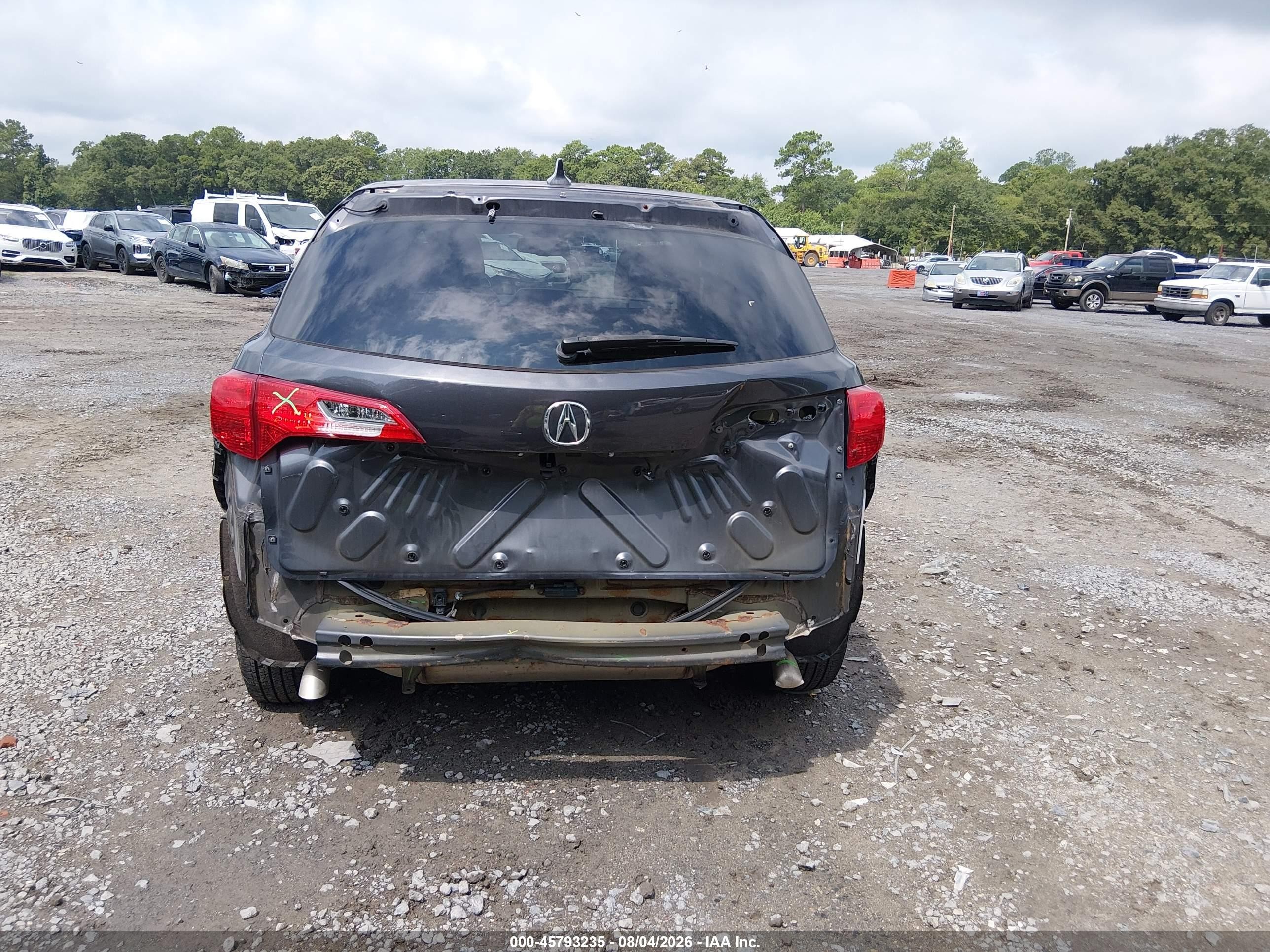 2013 Acura Rdx   Gray vin: 5J8TB4H57DL007452