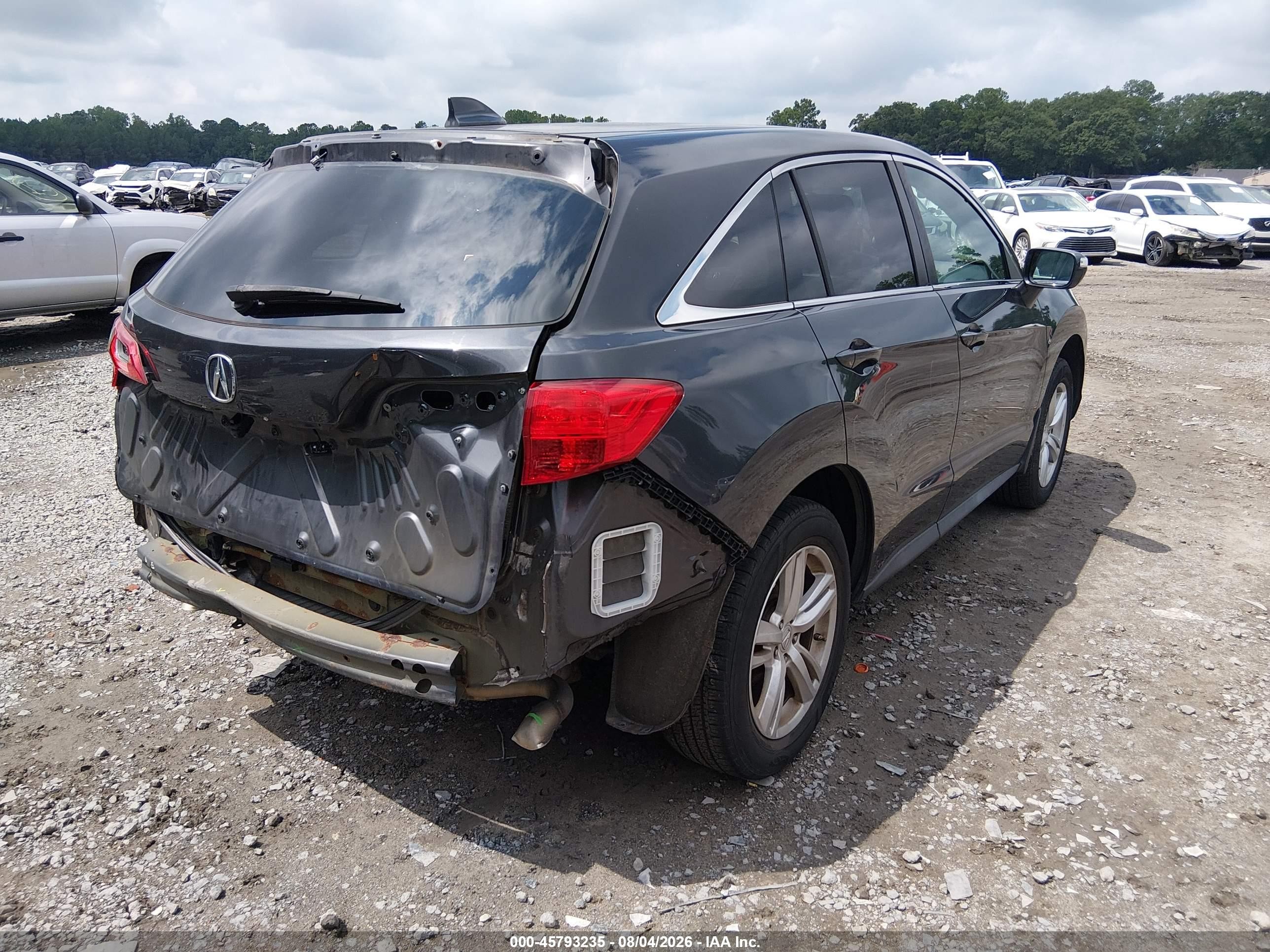 2013 Acura Rdx   Gray vin: 5J8TB4H57DL007452