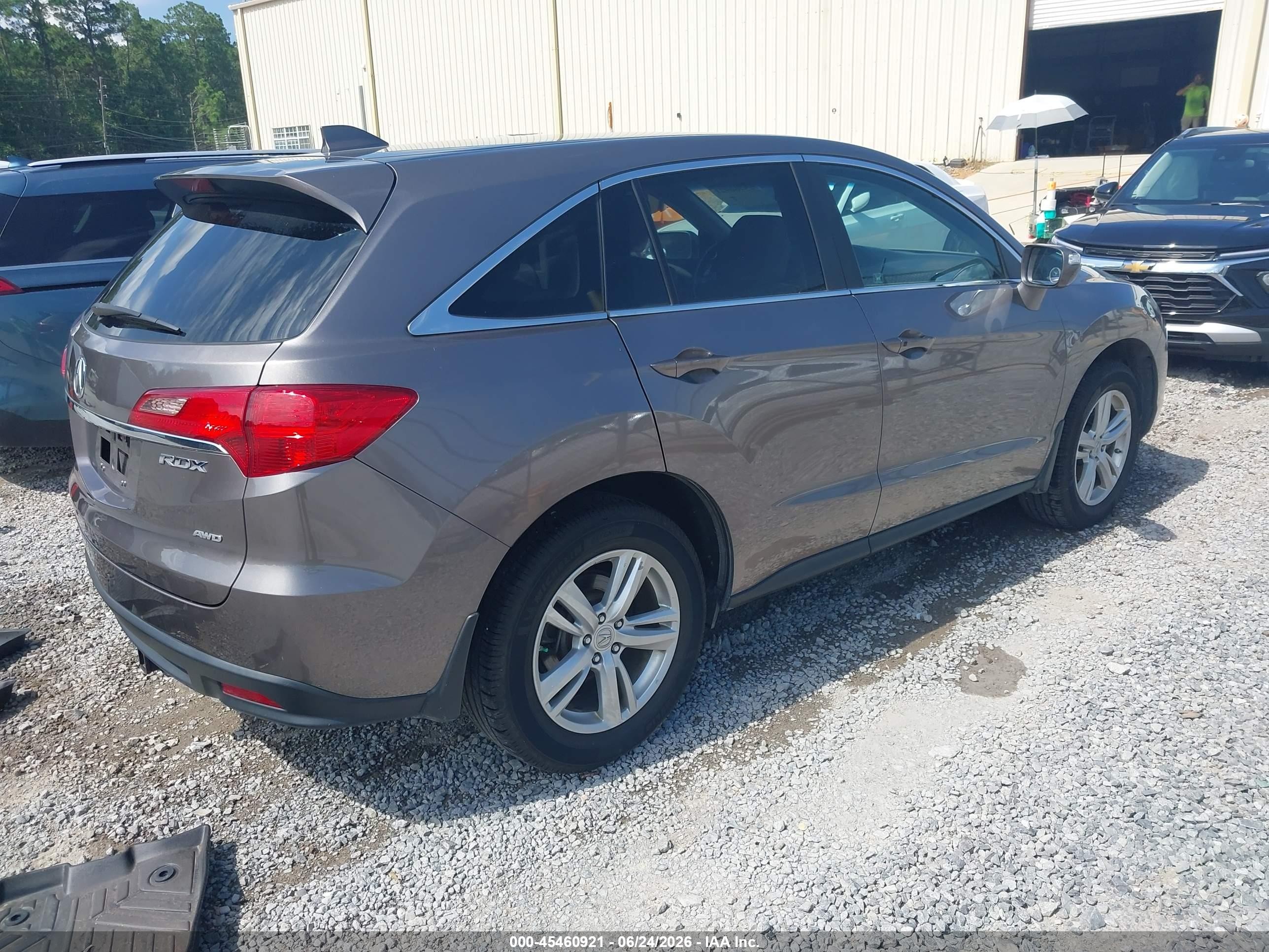 2013 Acura Rdx   Gray vin: 5J8TB4H57DL010397