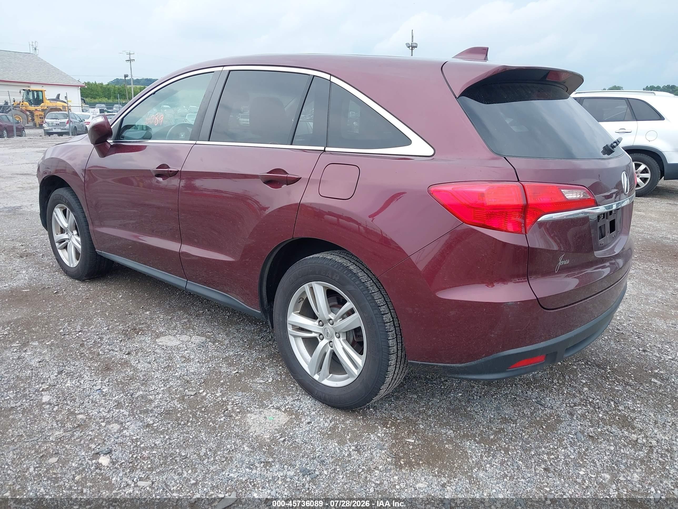 2013 Acura Rdx   Темно-бордовый vin: 5J8TB4H57DL013476
