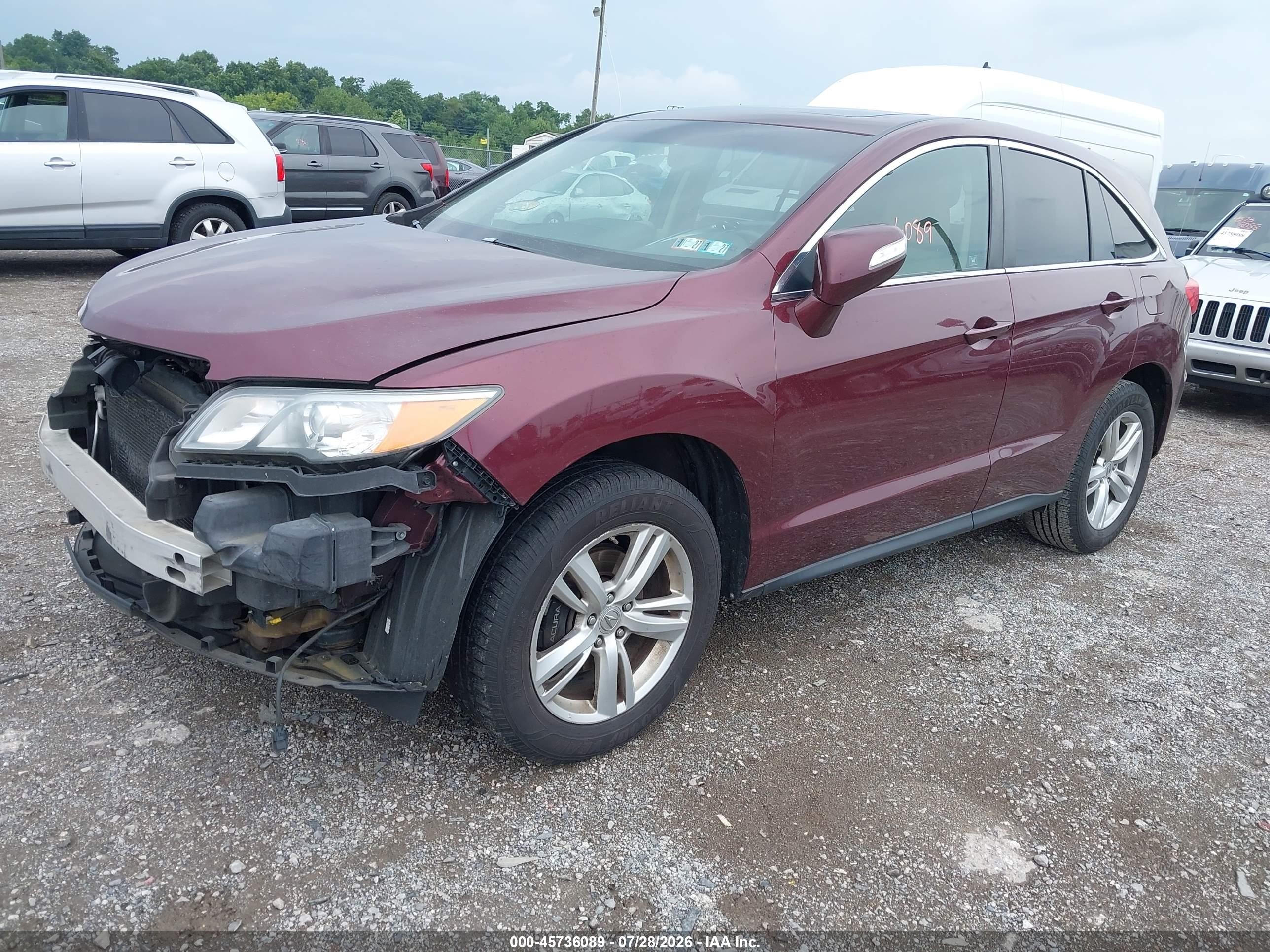 2013 Acura Rdx   Темно-бордовый vin: 5J8TB4H57DL013476
