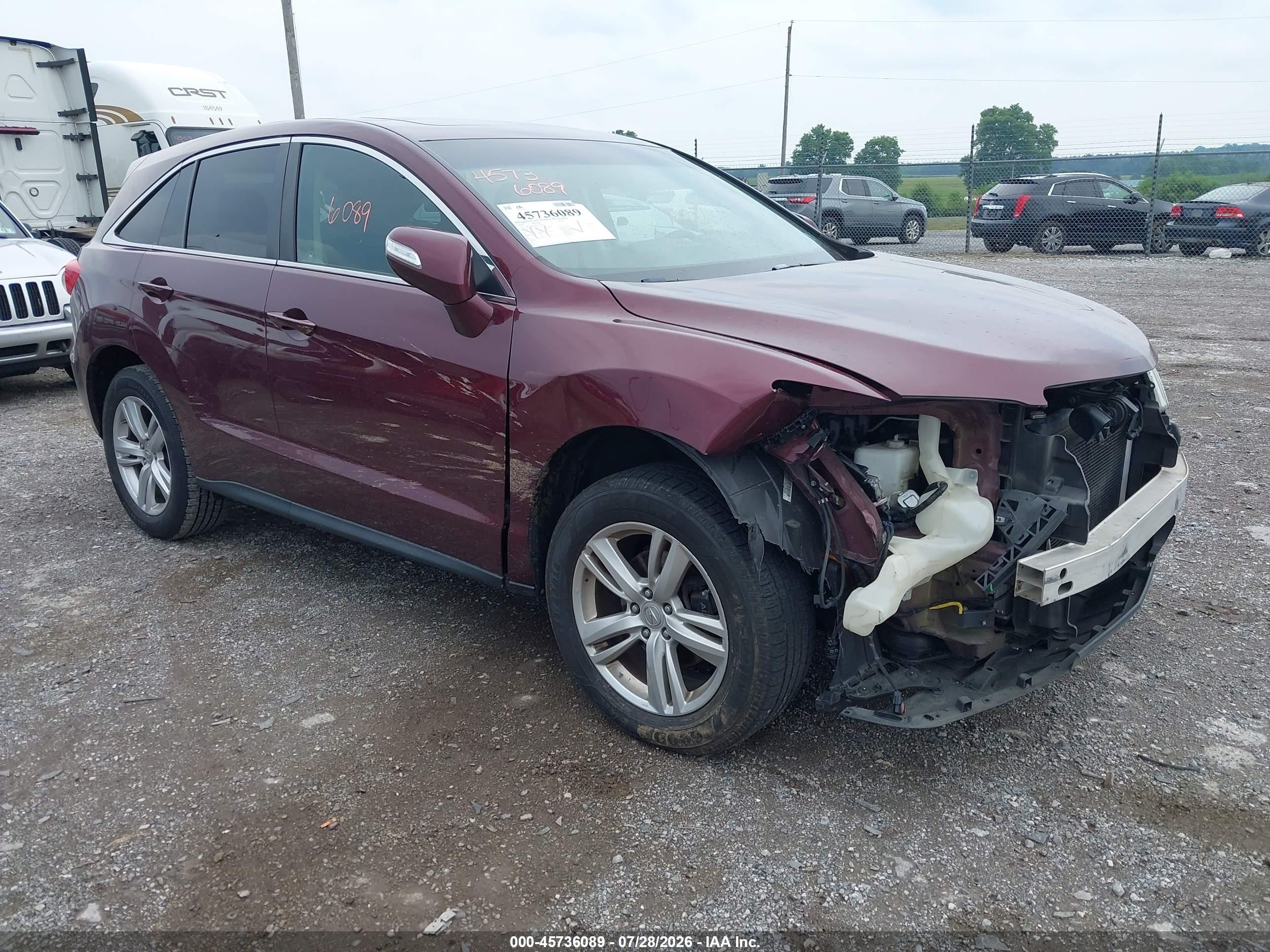 2013 Acura Rdx   Темно-бордовый vin: 5J8TB4H57DL013476