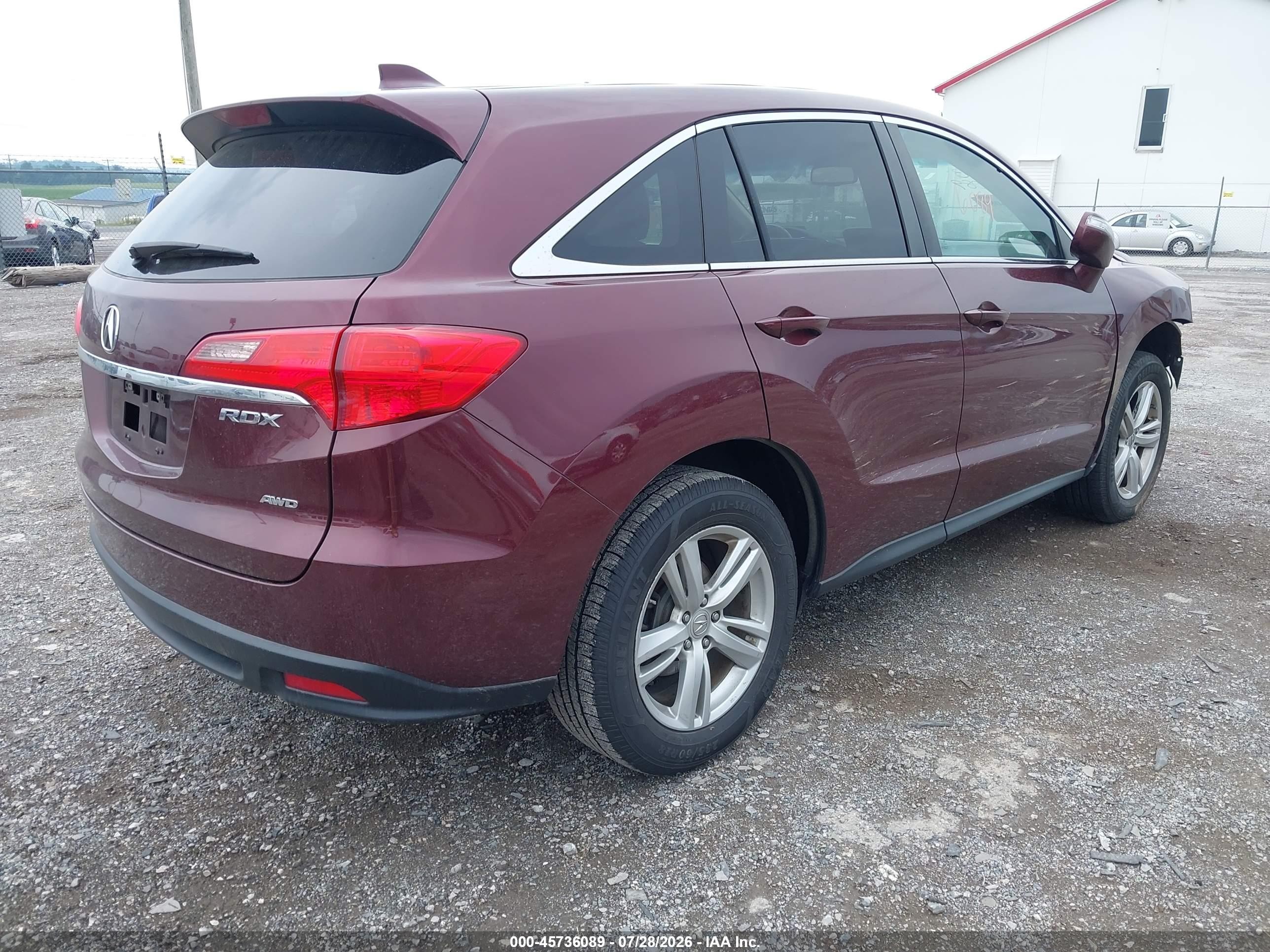 2013 Acura Rdx   Темно-бордовый vin: 5J8TB4H57DL013476