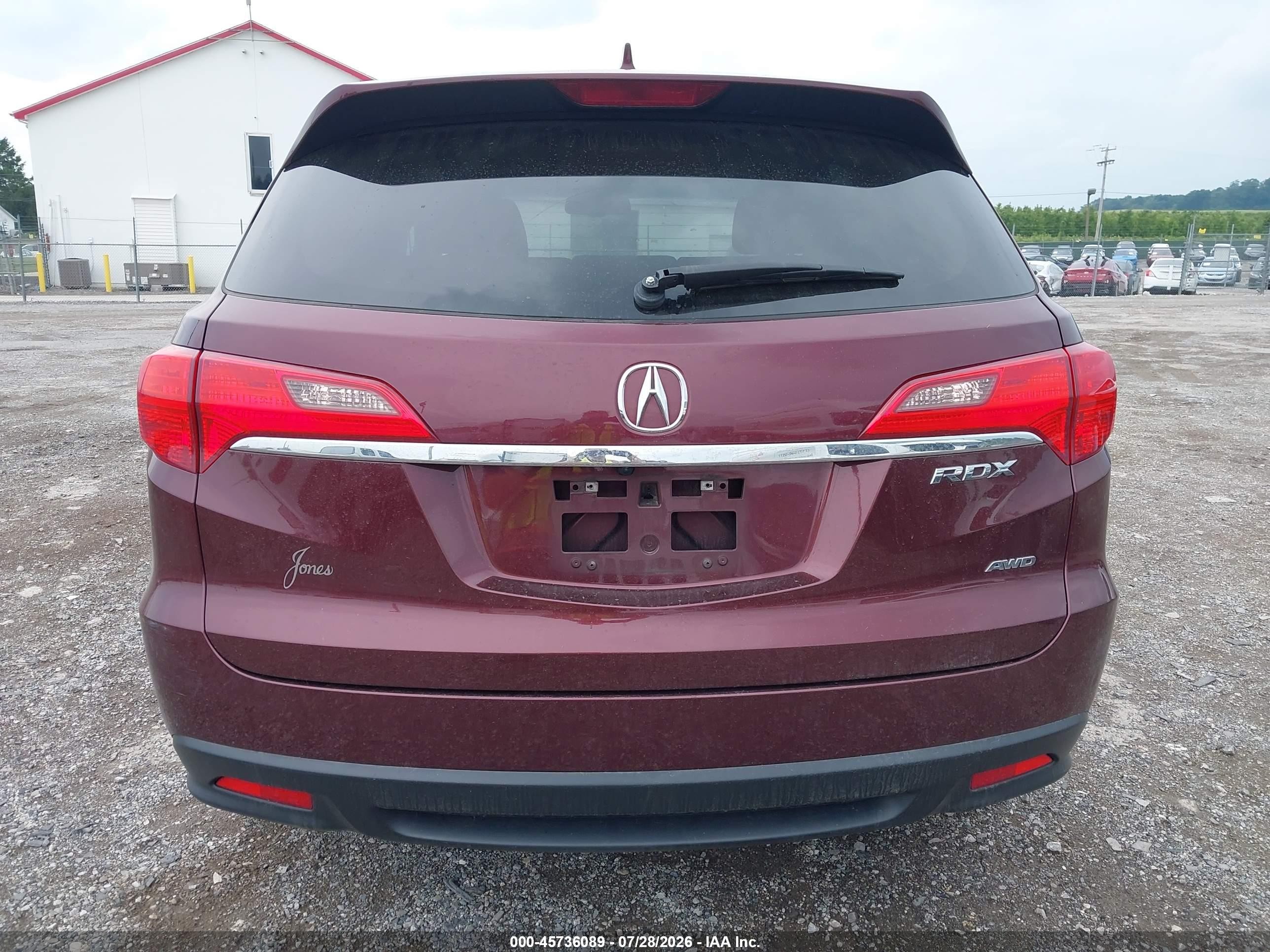 2013 Acura Rdx   Темно-бордовый vin: 5J8TB4H57DL013476