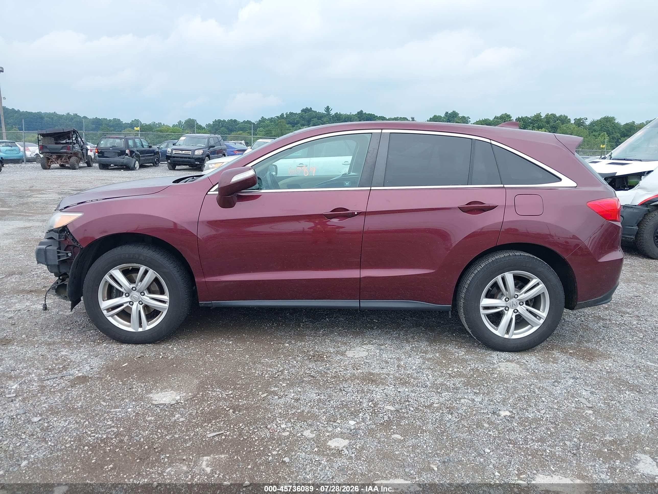 2013 Acura Rdx   Темно-бордовый vin: 5J8TB4H57DL013476