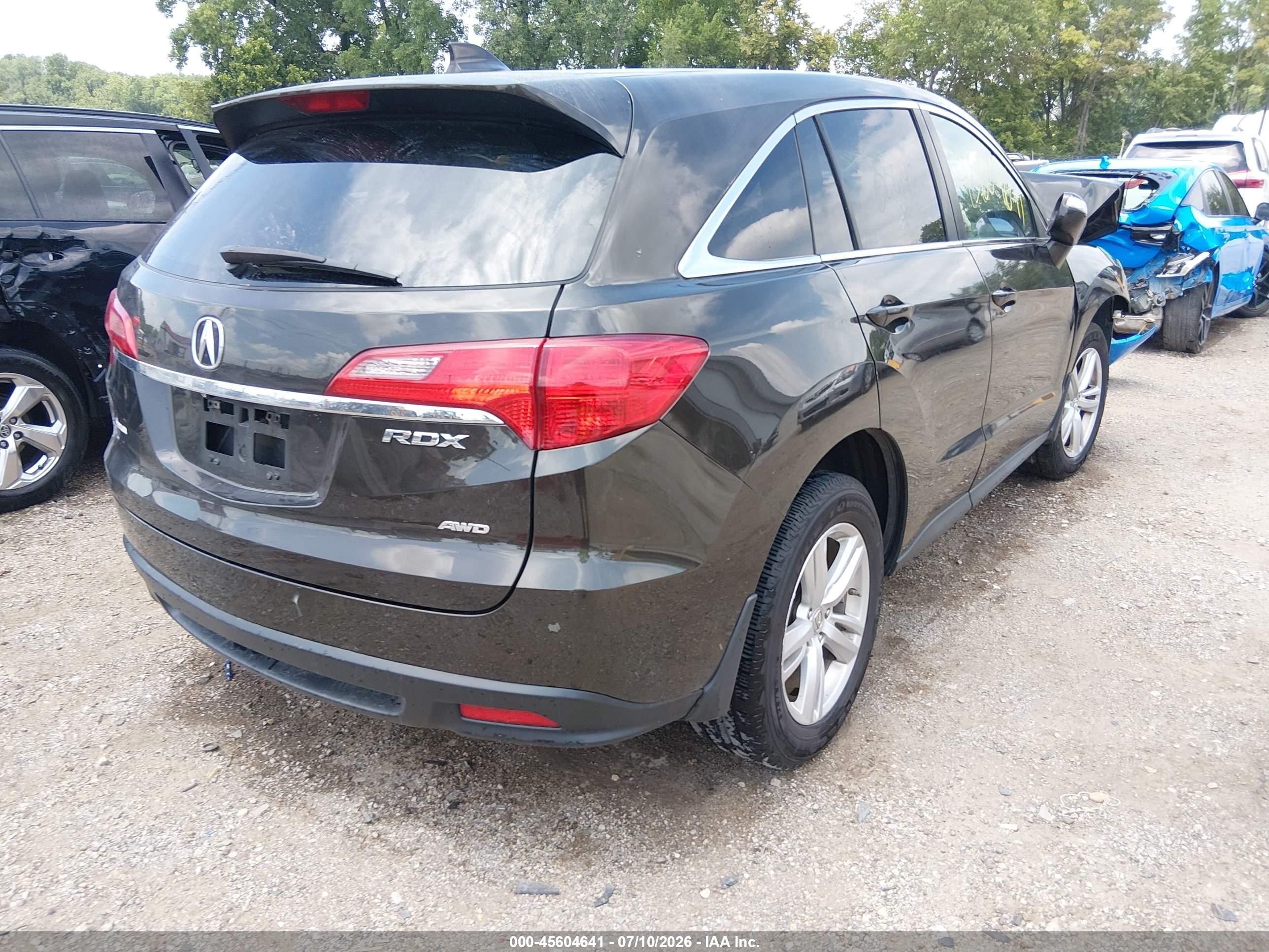 2014 Acura Rdx Gray vin: 5J8TB4H57EL006142