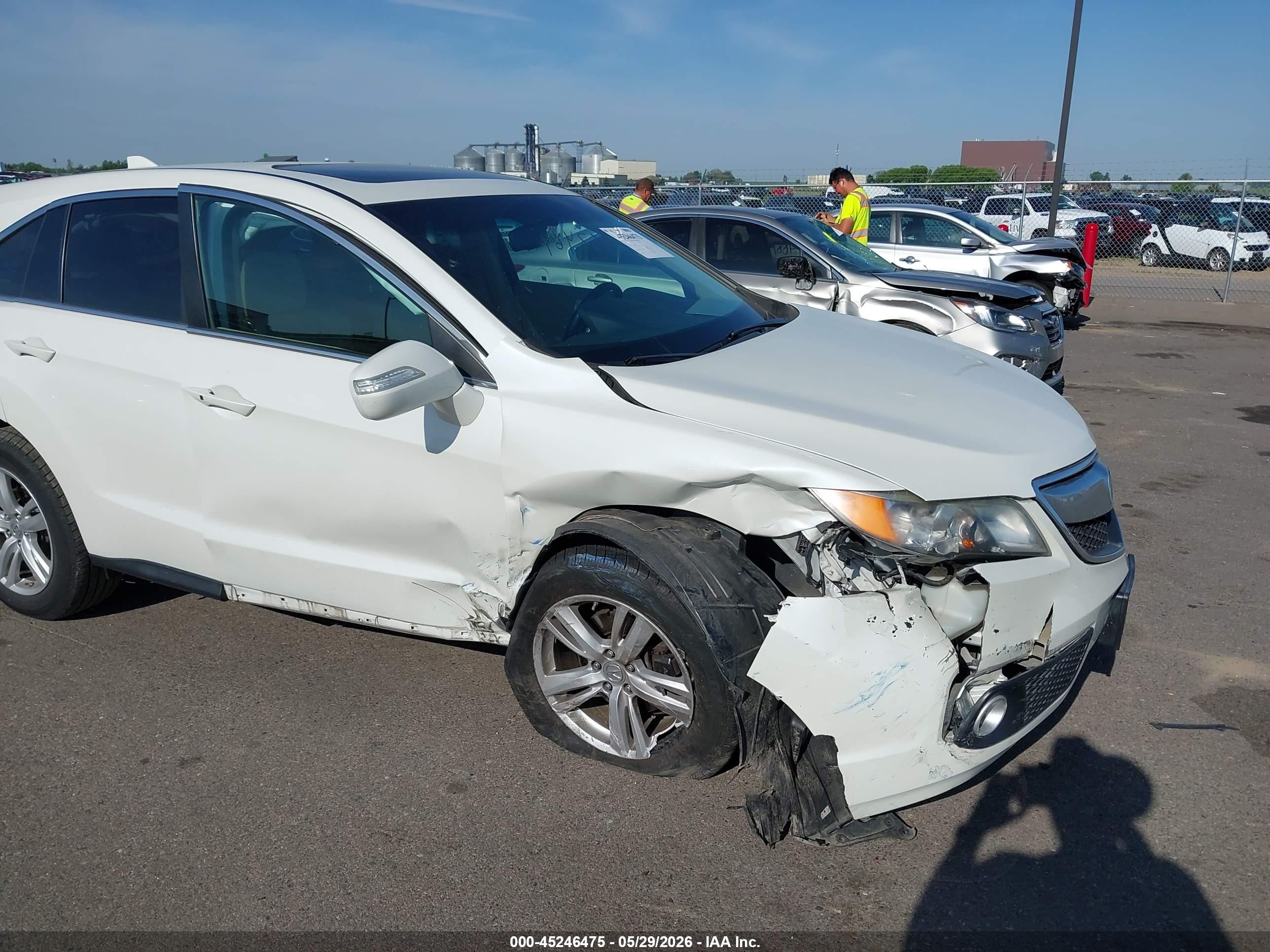 2015 Acura Rdx White vin: 5J8TB4H57FL004909