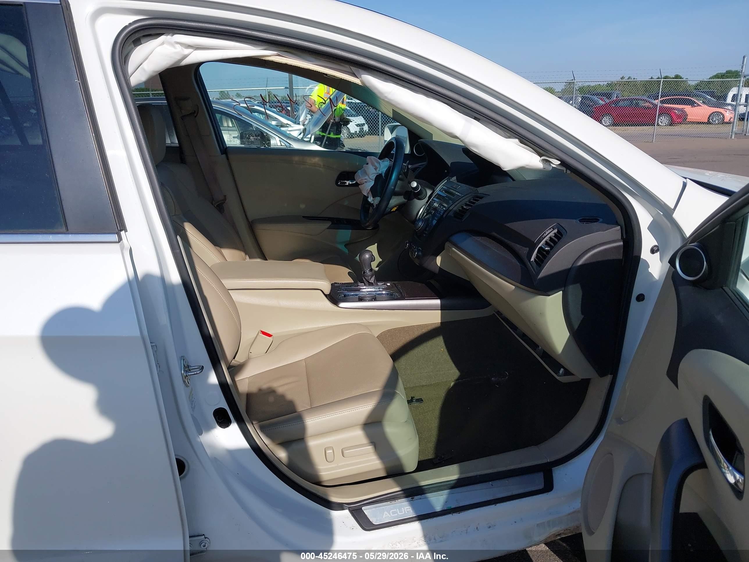 2015 Acura Rdx White vin: 5J8TB4H57FL004909