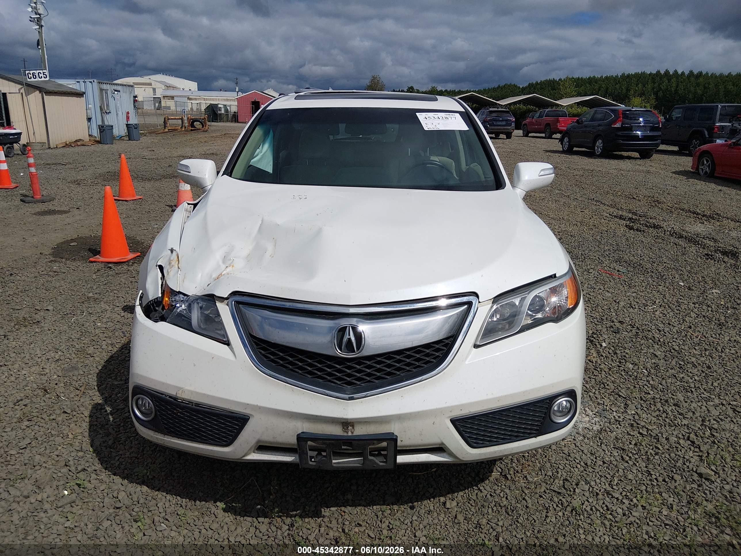2015 Acura Rdx   White vin: 5J8TB4H57FL008166