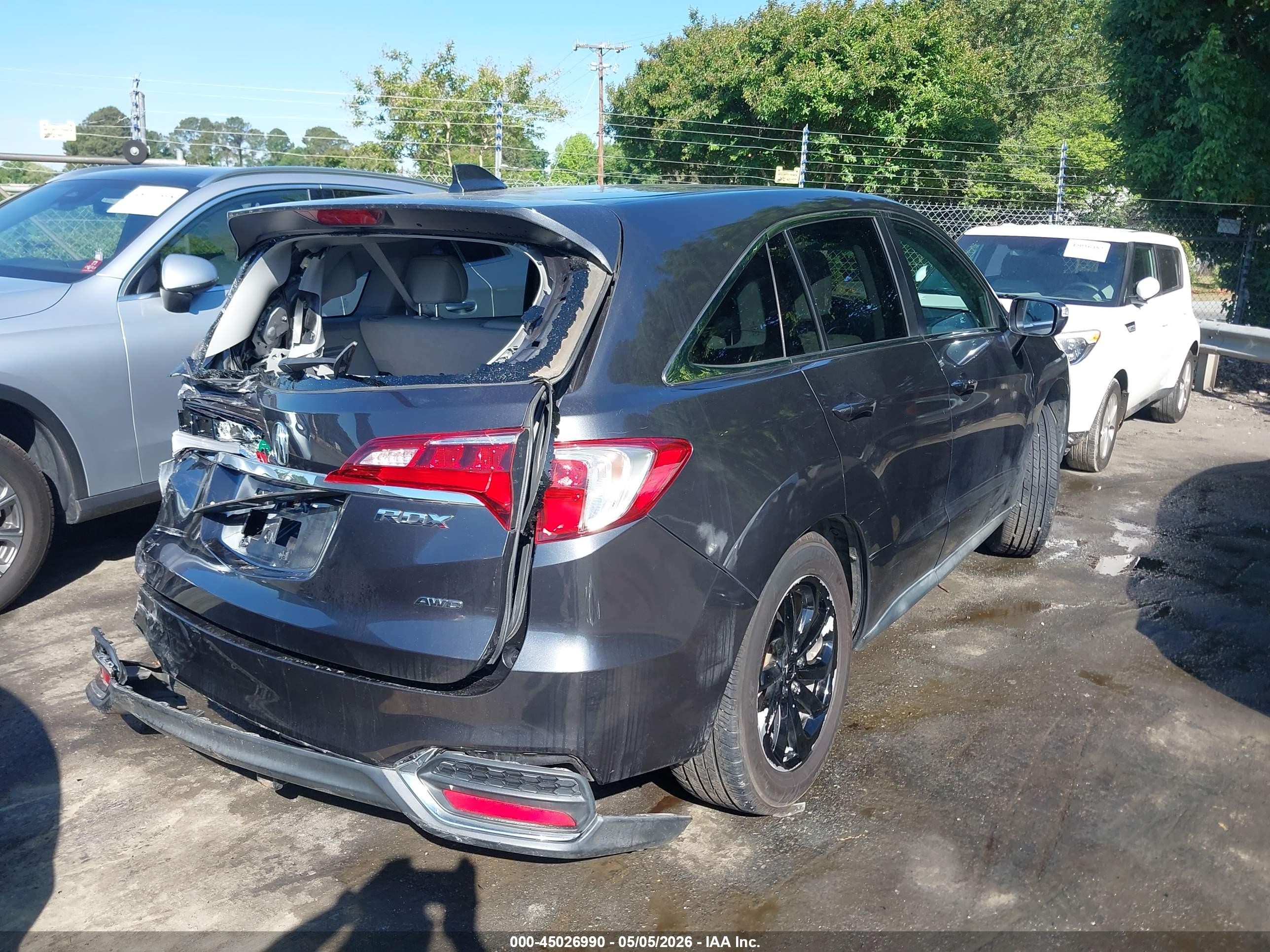 2016 Acura Rdx Technology   Acurawatch Plus Packages/technology Package Gray vin: 5J8TB4H57GL010744