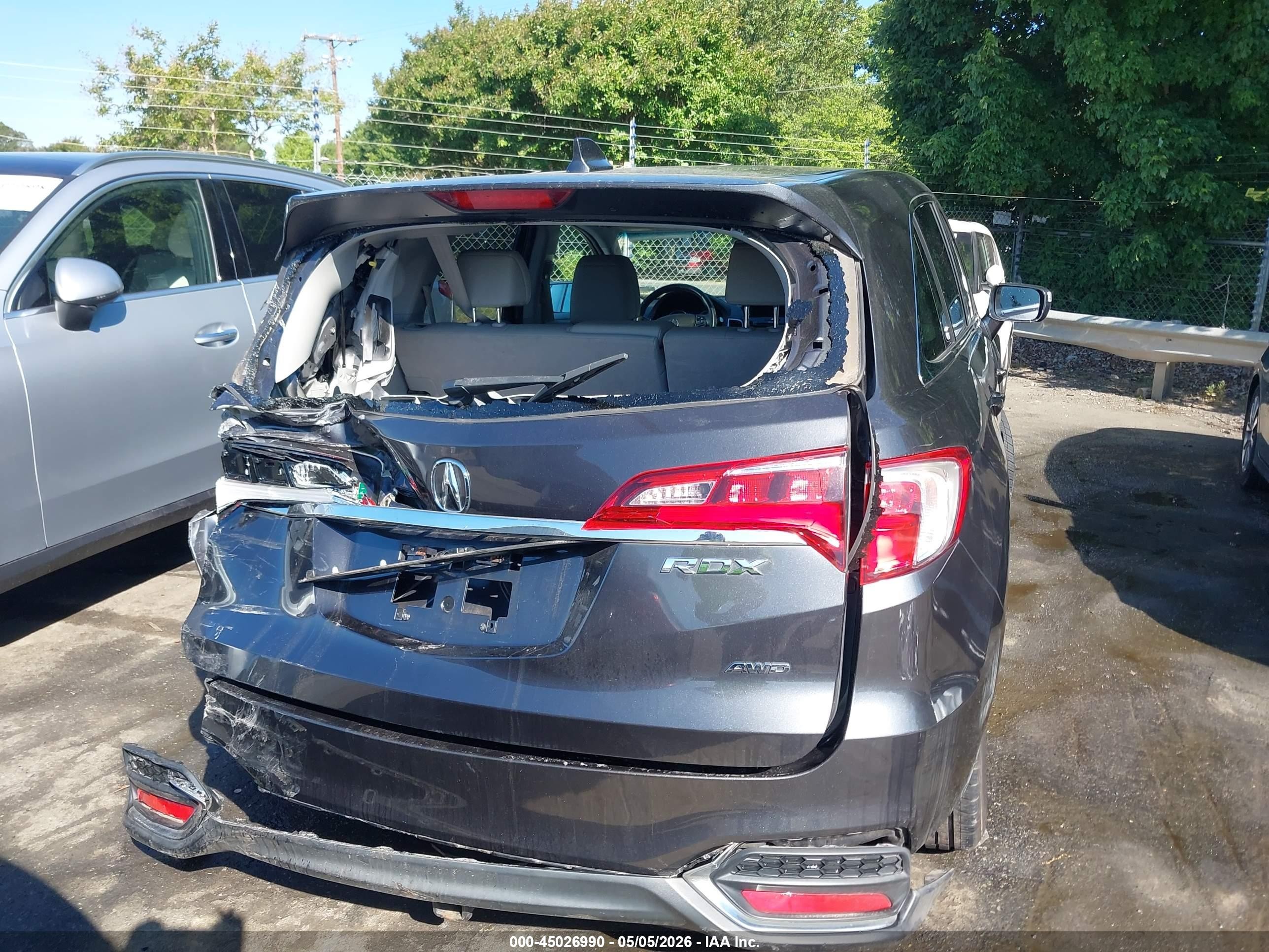 2016 Acura Rdx Technology   Acurawatch Plus Packages/technology Package Gray vin: 5J8TB4H57GL010744
