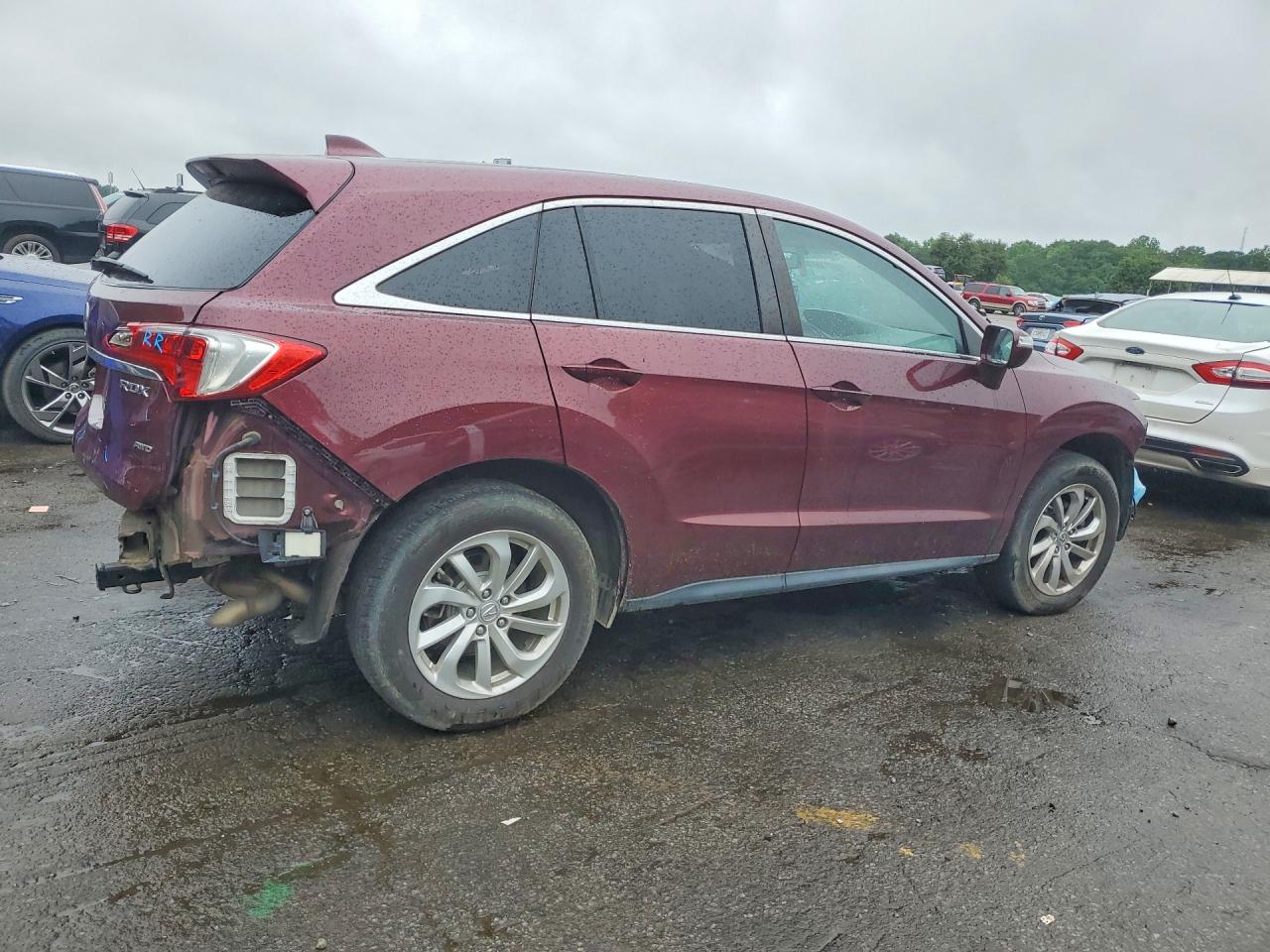 2018 Acura Rdx Technology Burgundy vin: 5J8TB4H57JL018270