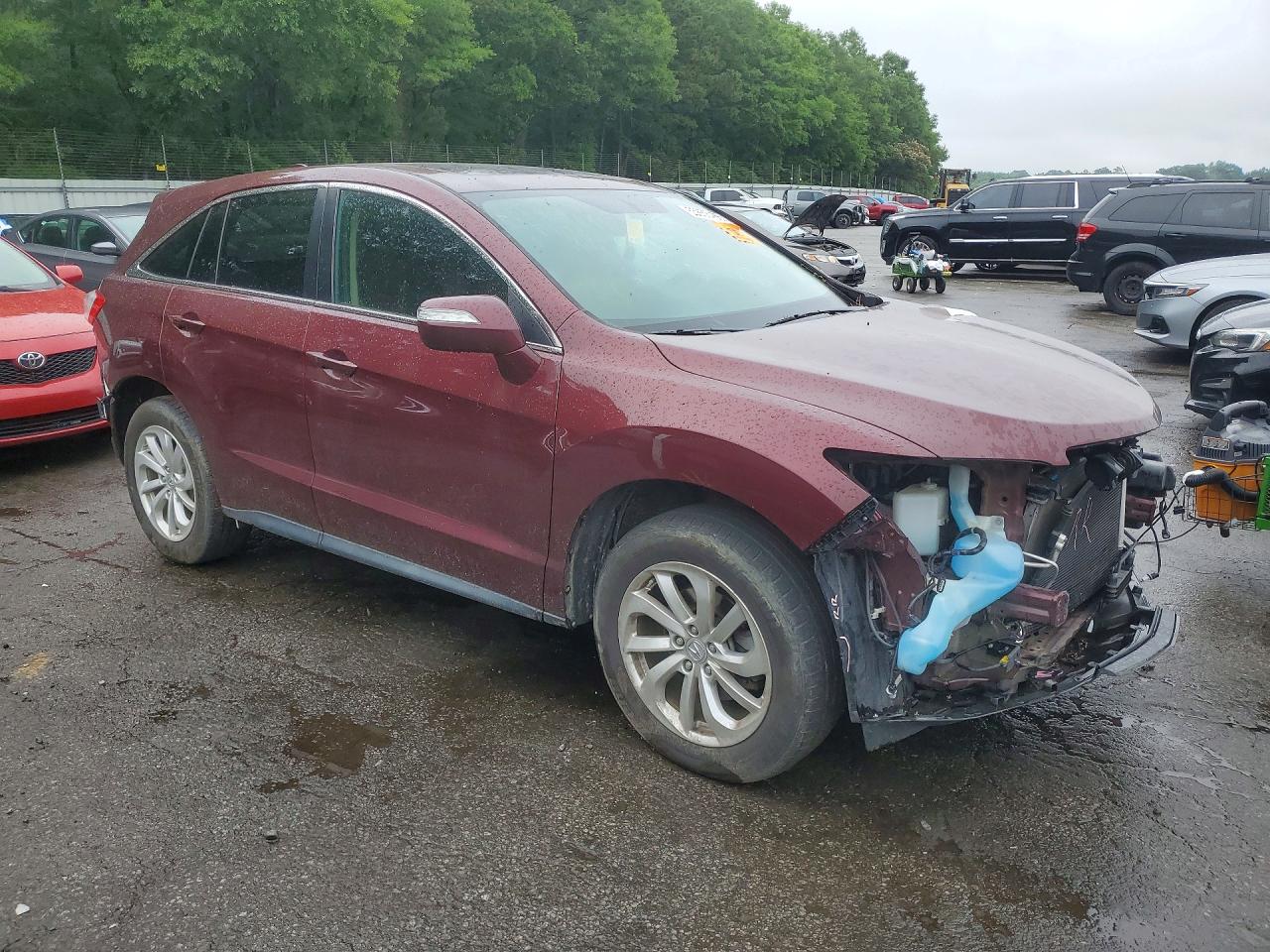 2018 Acura Rdx Technology Burgundy vin: 5J8TB4H57JL018270