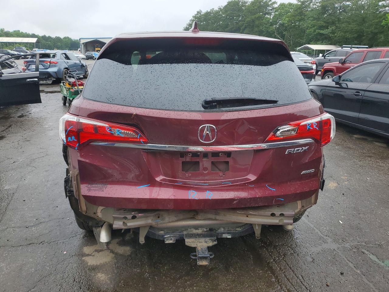 2018 Acura Rdx Technology Burgundy vin: 5J8TB4H57JL018270