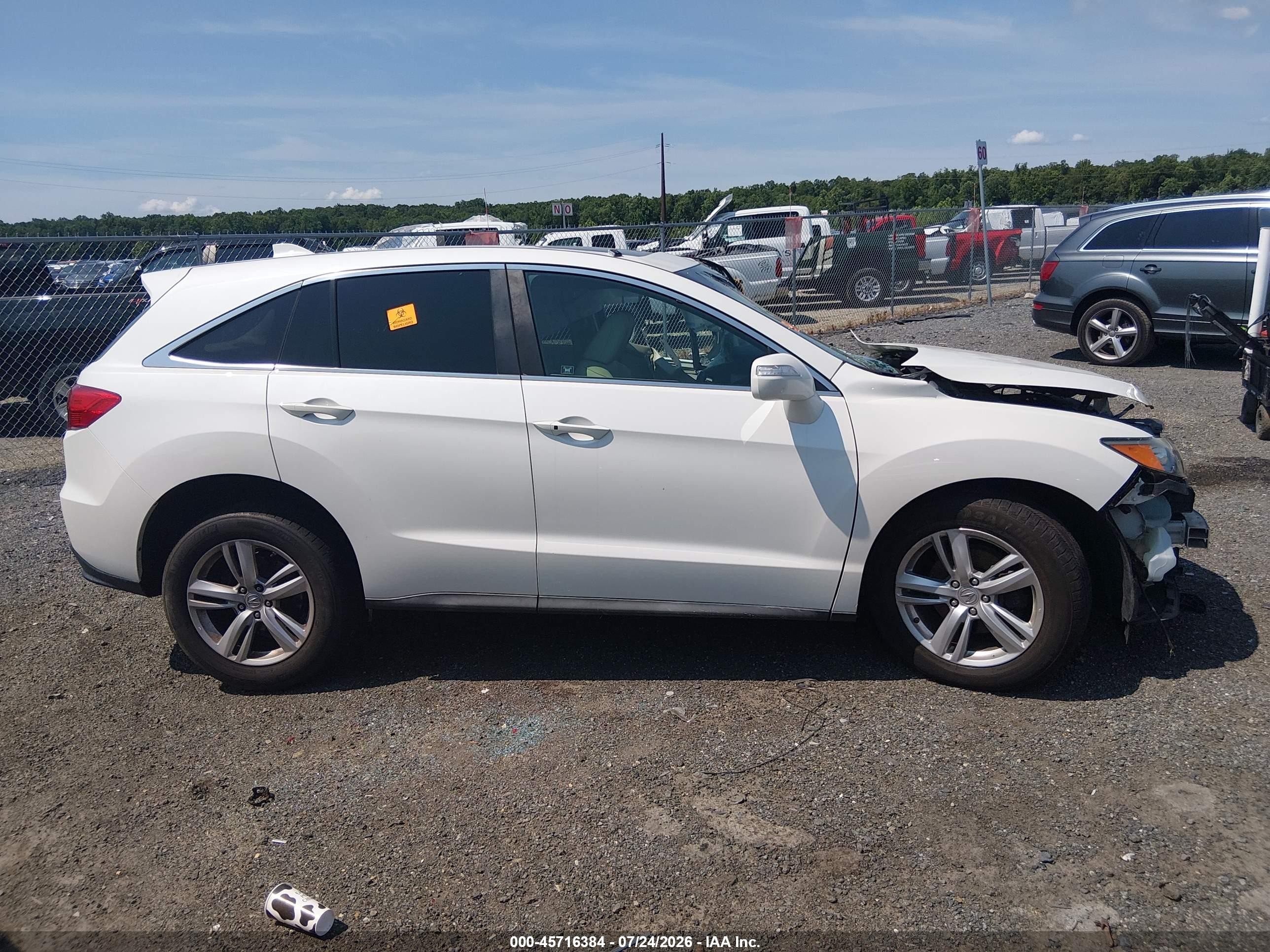 2013 Acura Rdx   Белый vin: 5J8TB4H58DL023613