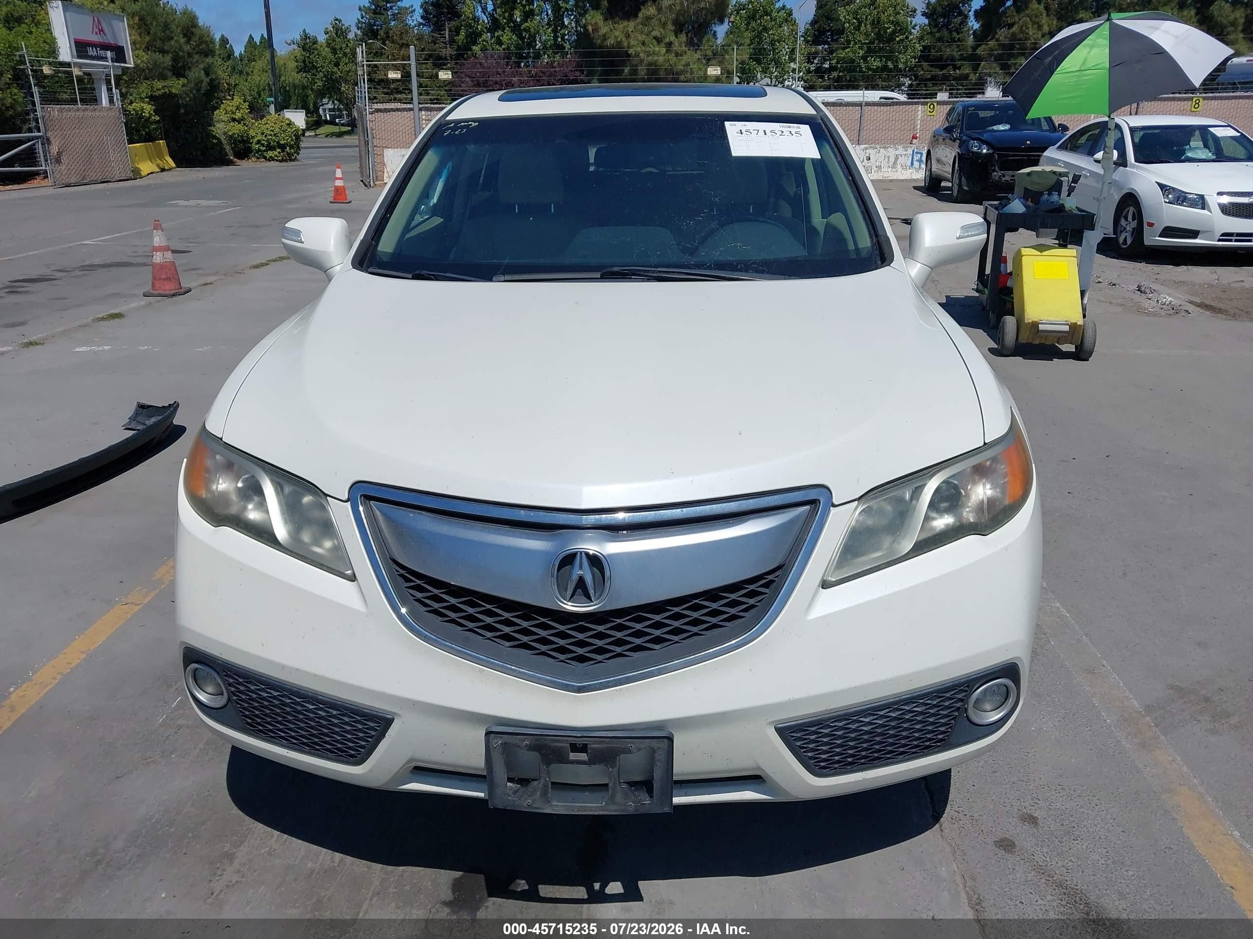 2014 Acura Rdx   White vin: 5J8TB4H58EL016419