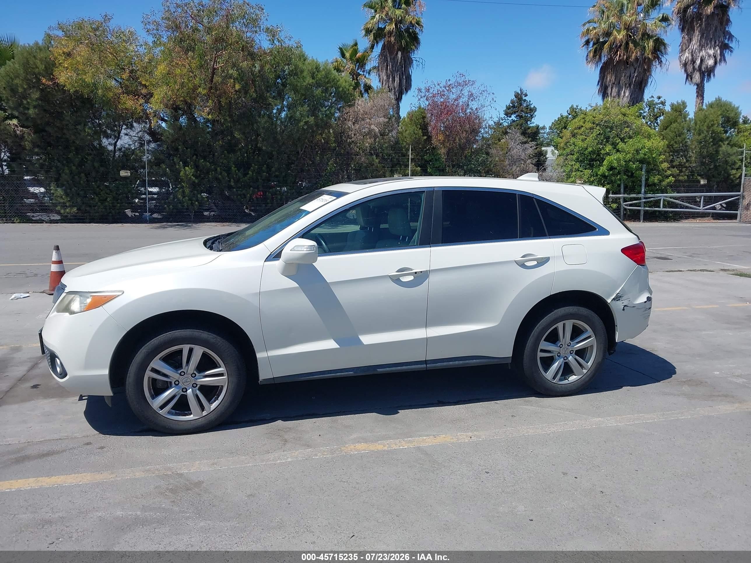 2014 Acura Rdx   White vin: 5J8TB4H58EL016419