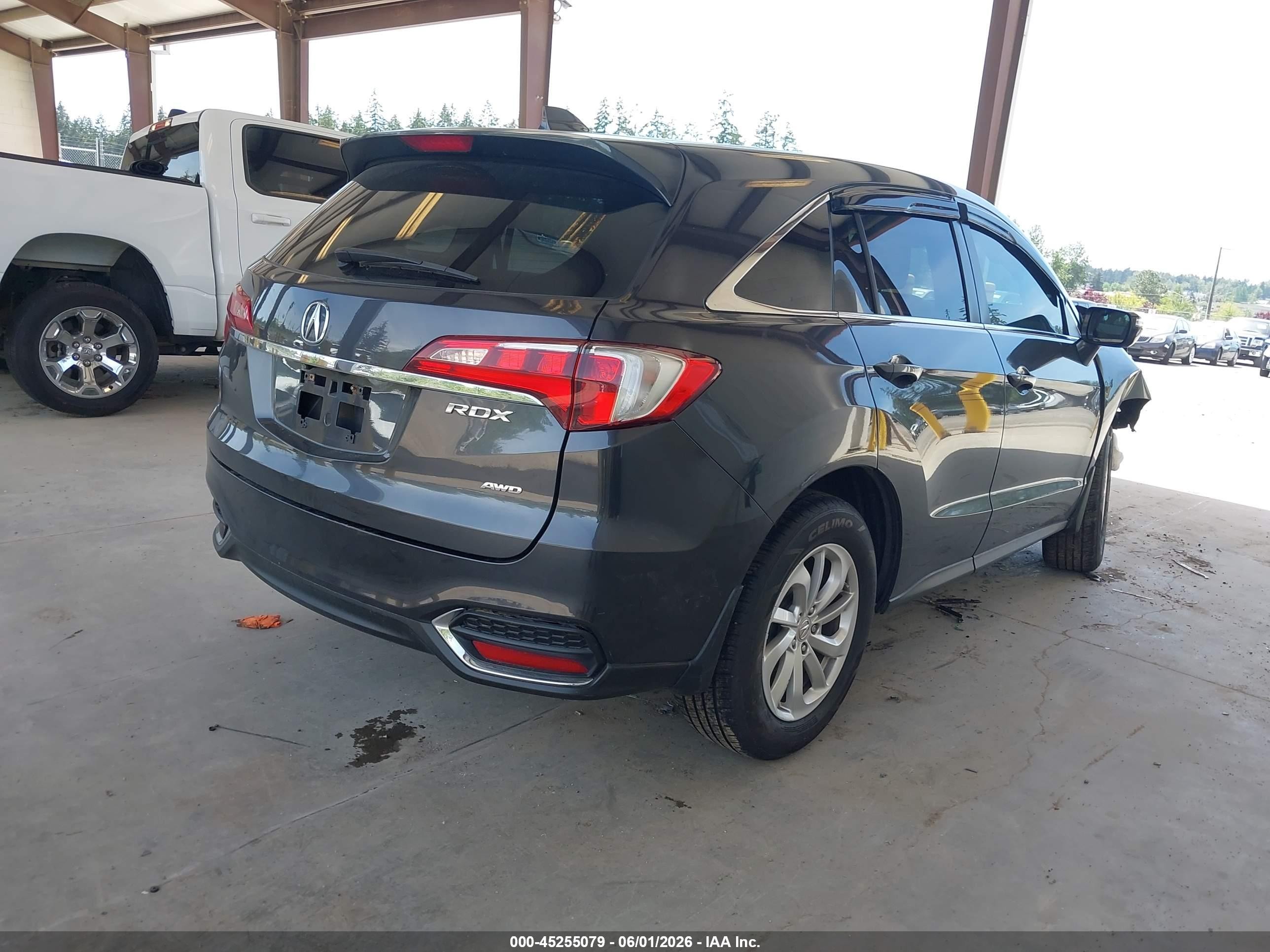 2016 Acura Rdx Technology   Acurawatch Plus Packages/technology Package Серый vin: 5J8TB4H58GL020215