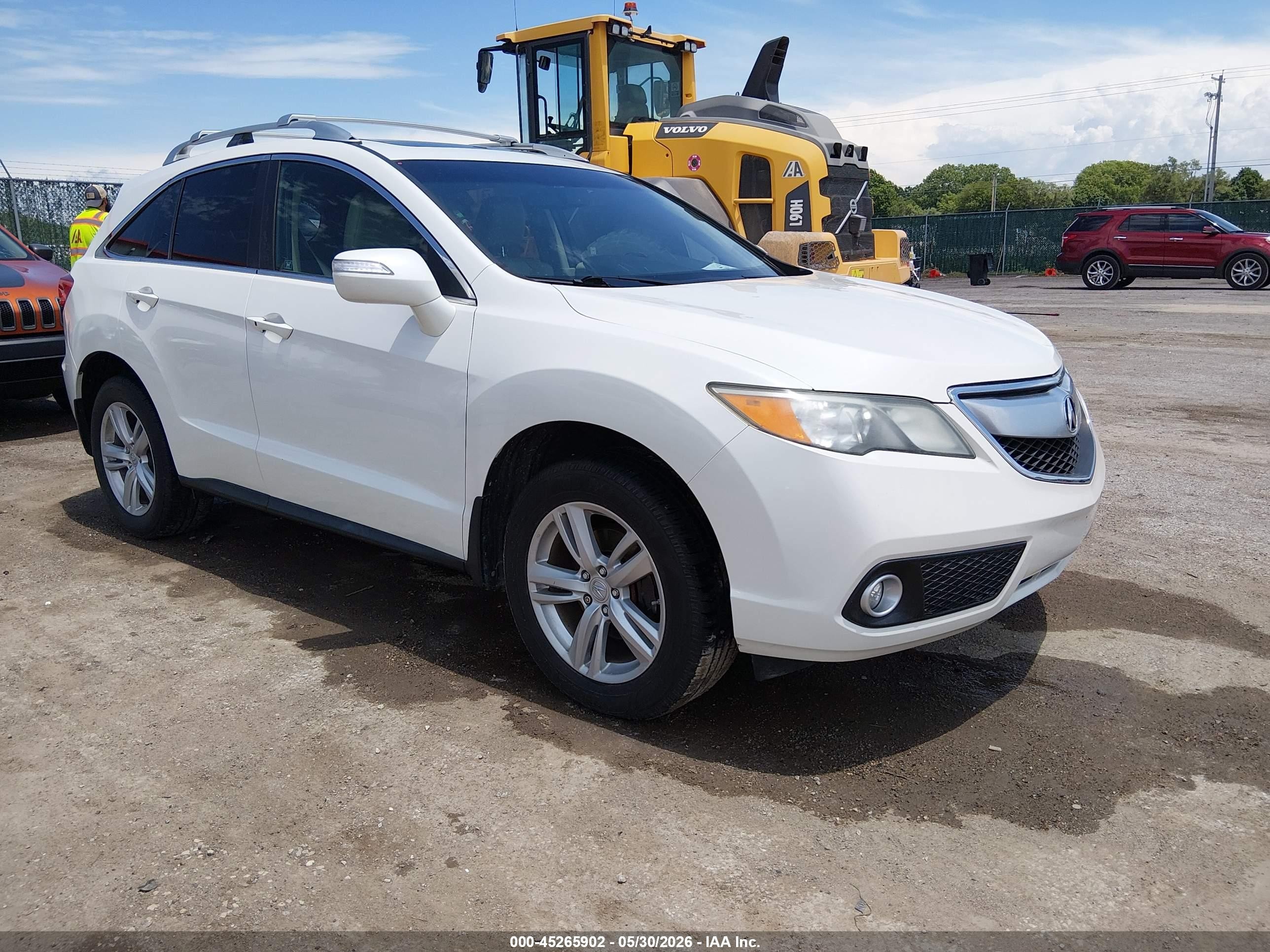 2013 Acura Rdx   White vin: 5J8TB4H59DL005265