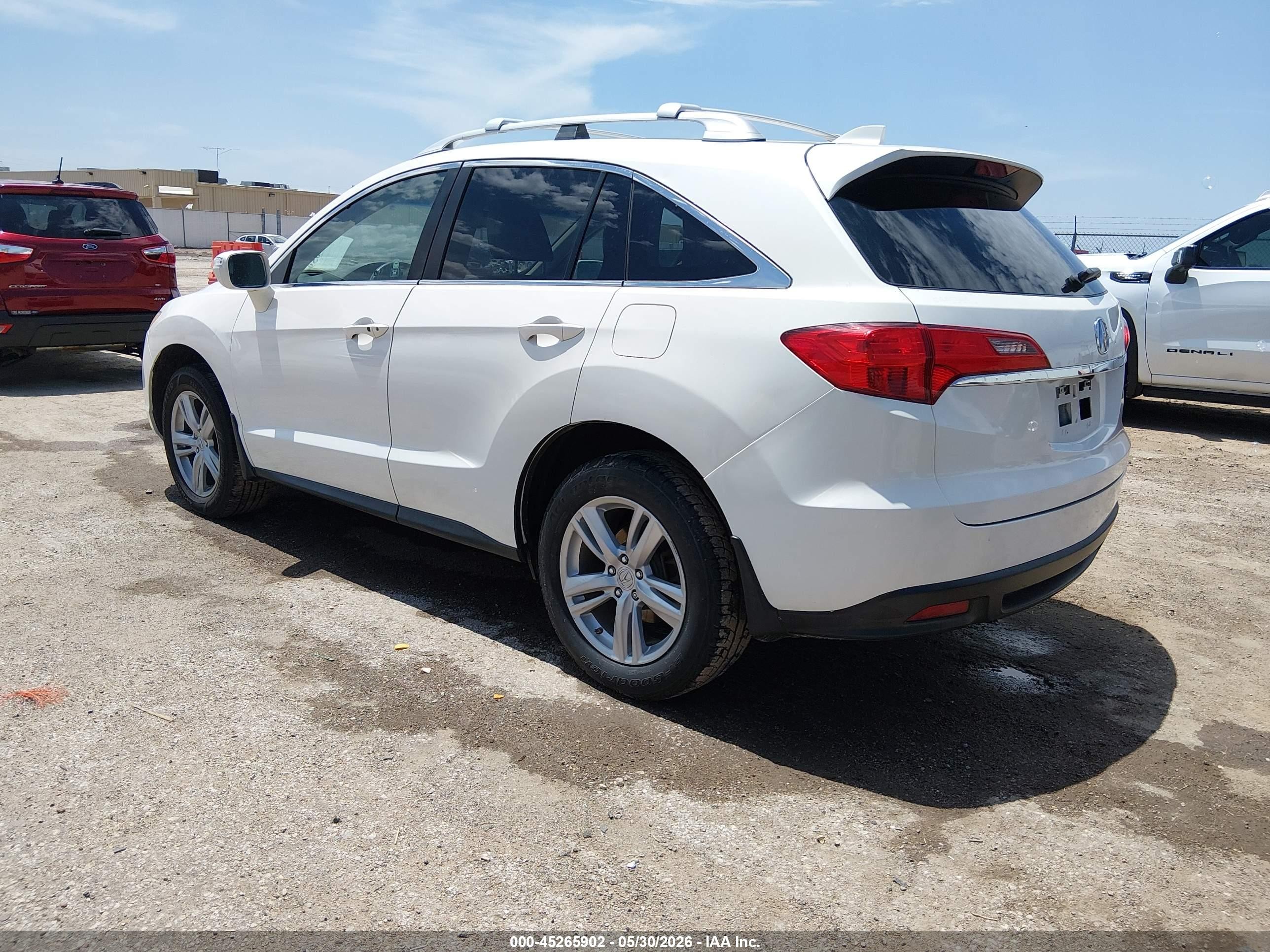 2013 Acura Rdx   White vin: 5J8TB4H59DL005265