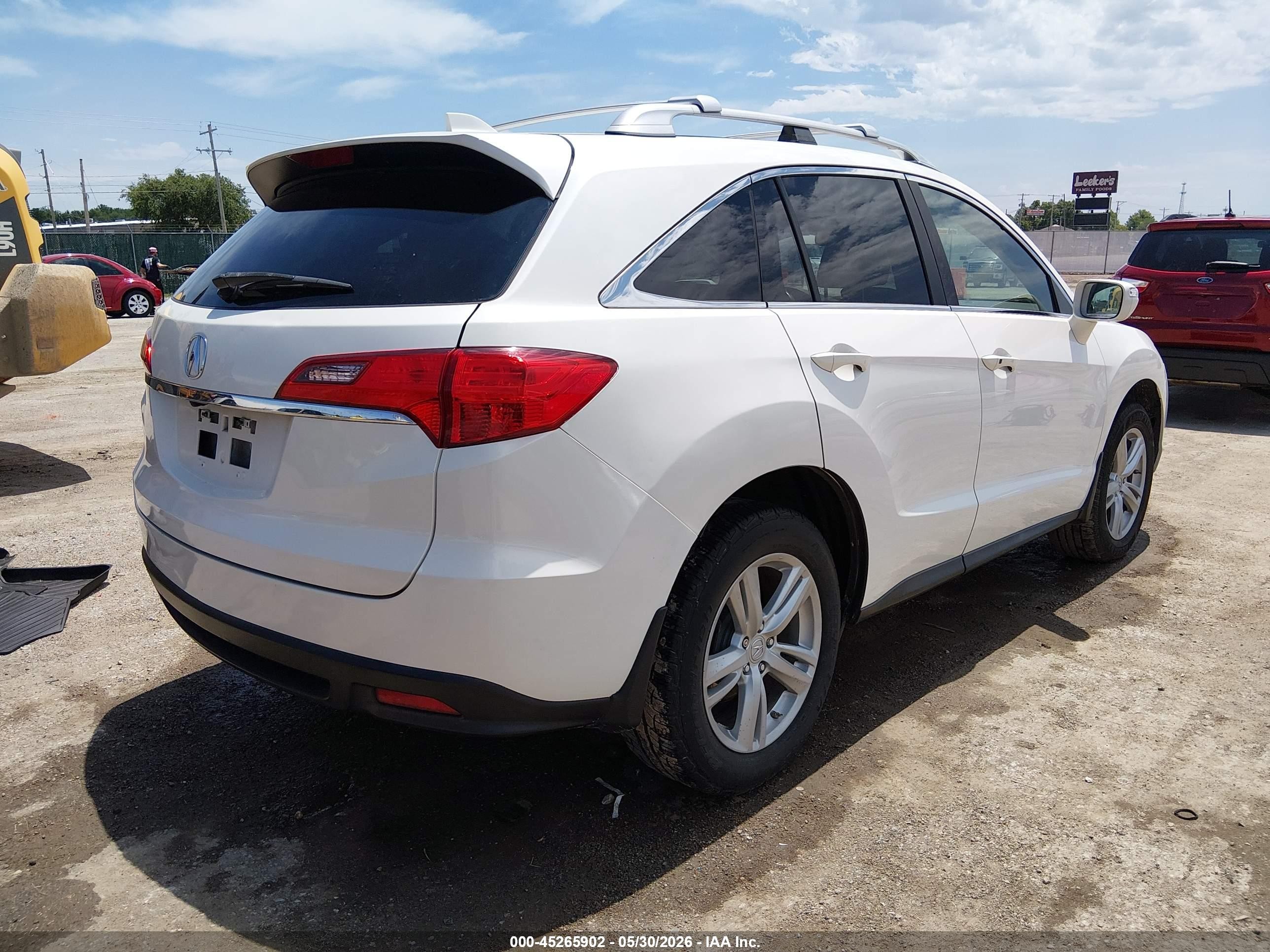 2013 Acura Rdx   White vin: 5J8TB4H59DL005265