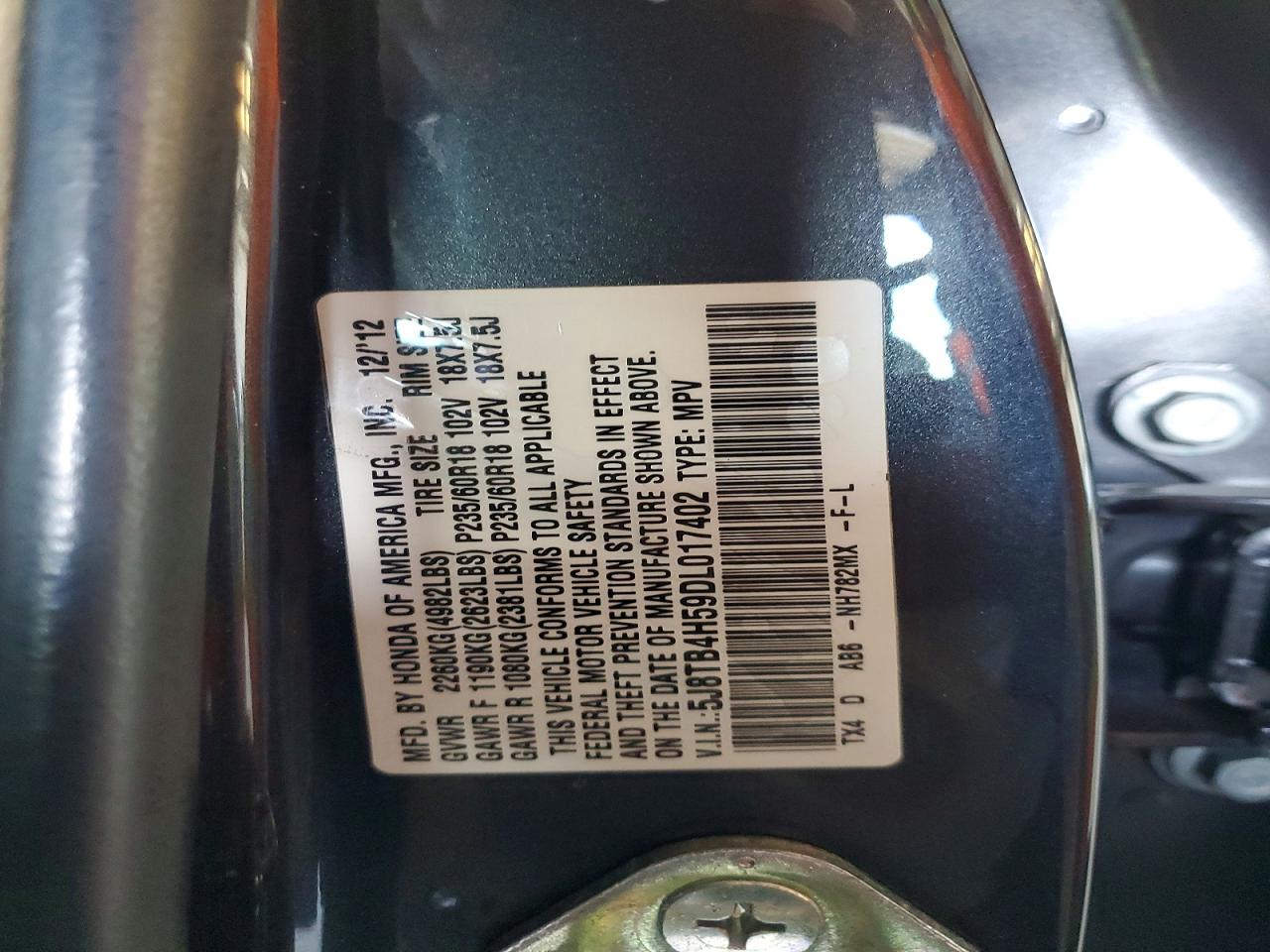 2013 Acura Rdx Technology Серый vin: 5J8TB4H59DL017402