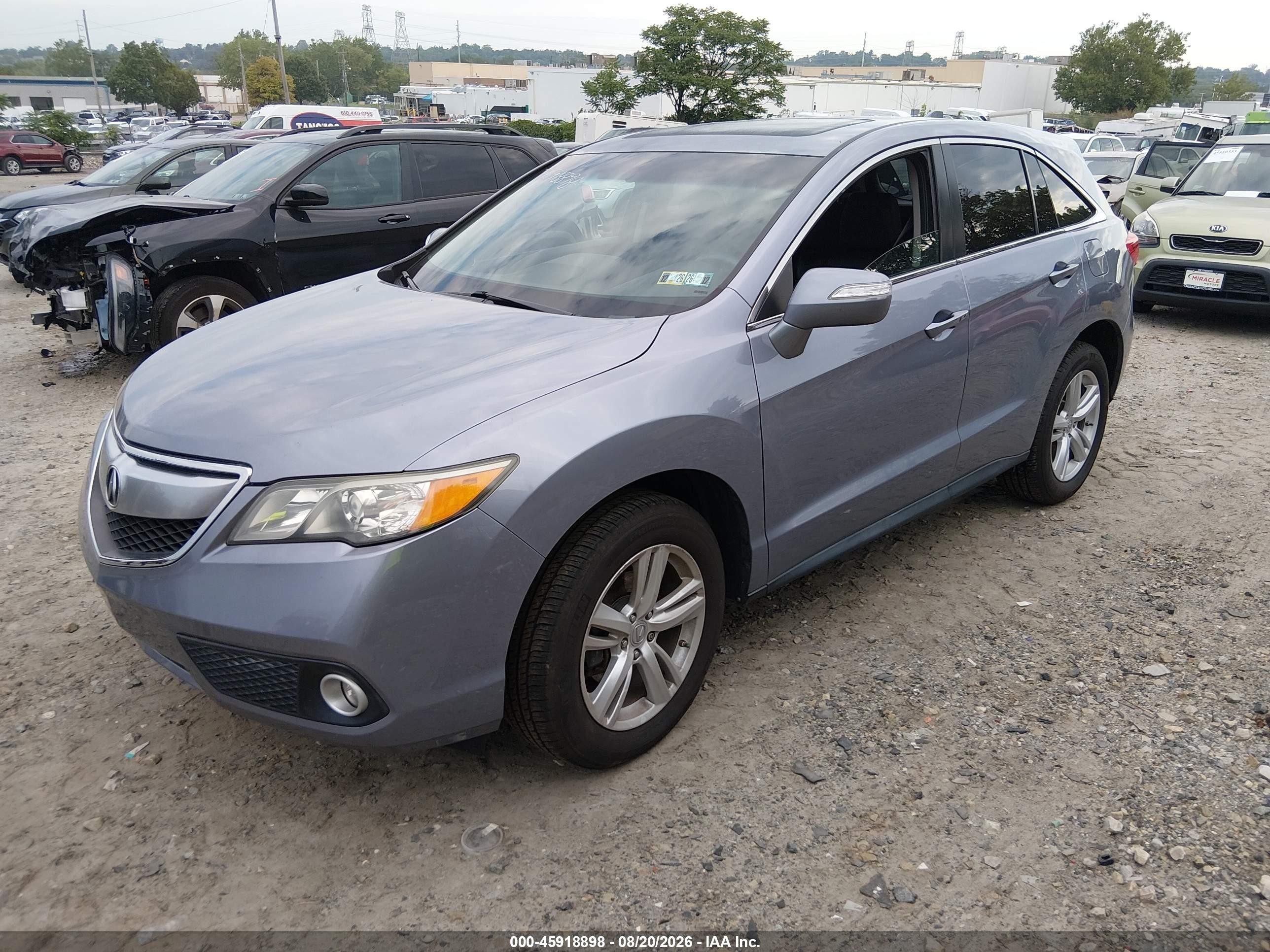 2015 Acura Rdx   Gray vin: 5J8TB4H59FL009948