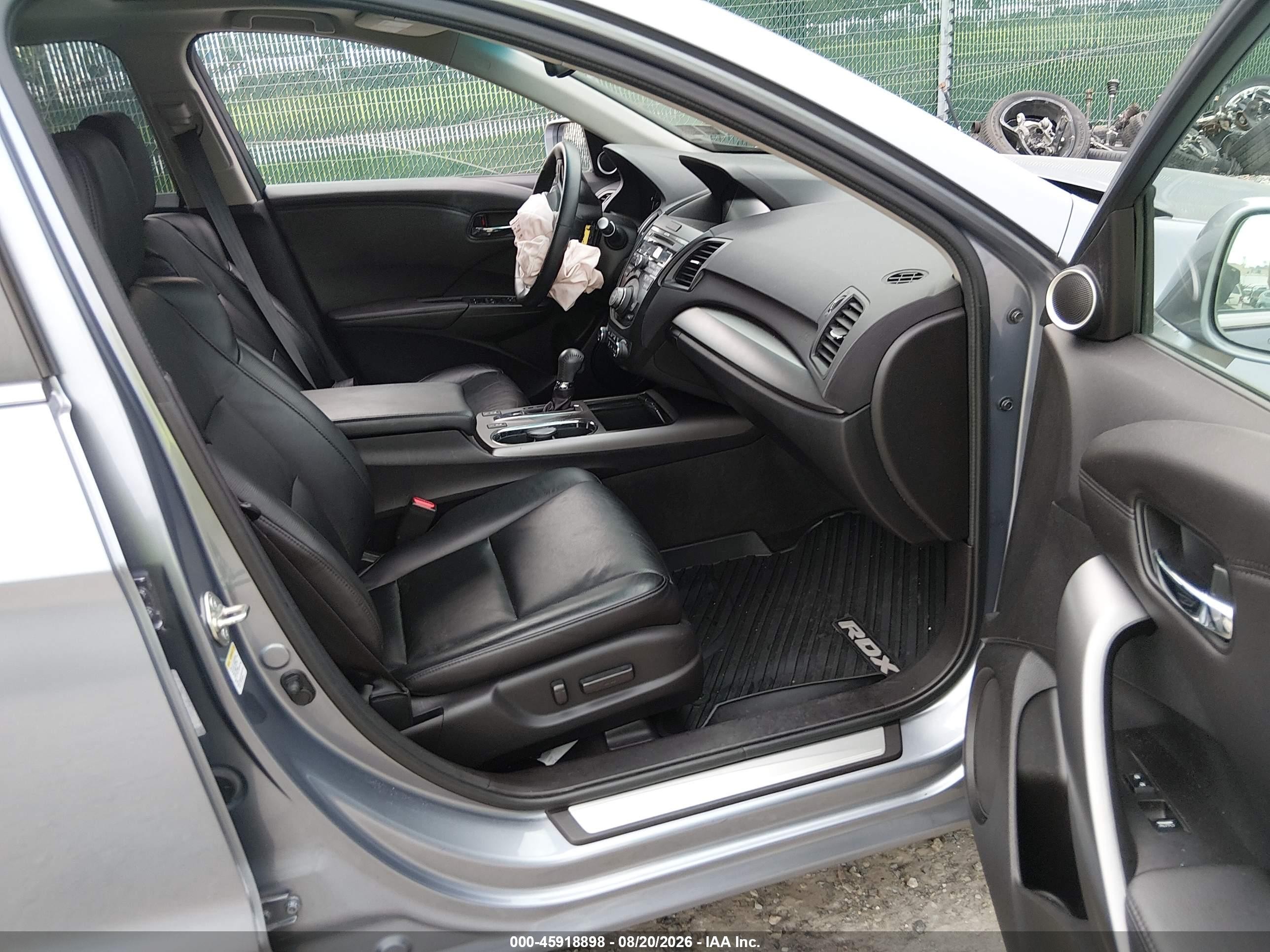 2015 Acura Rdx   Gray vin: 5J8TB4H59FL009948