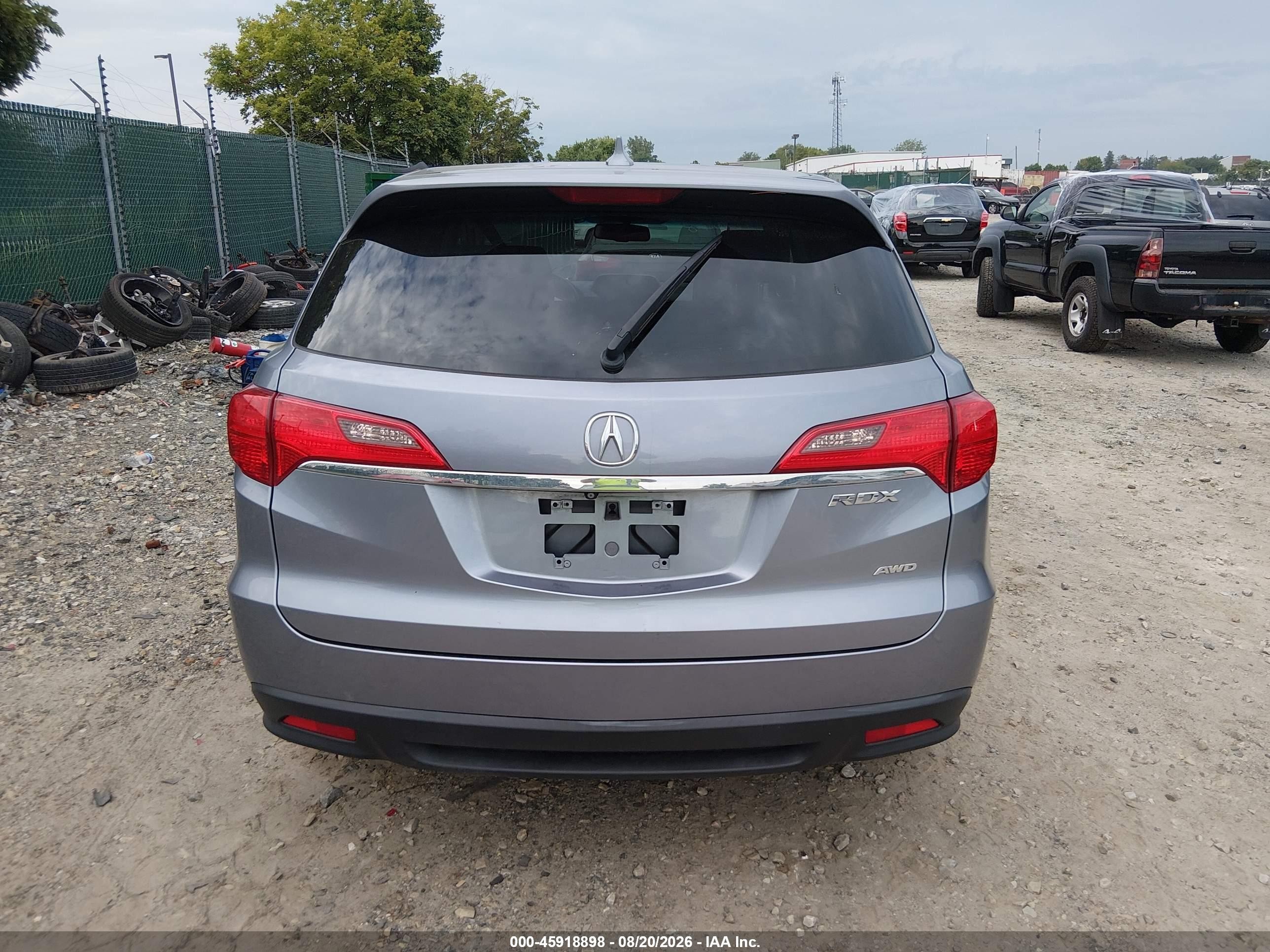 2015 Acura Rdx   Gray vin: 5J8TB4H59FL009948