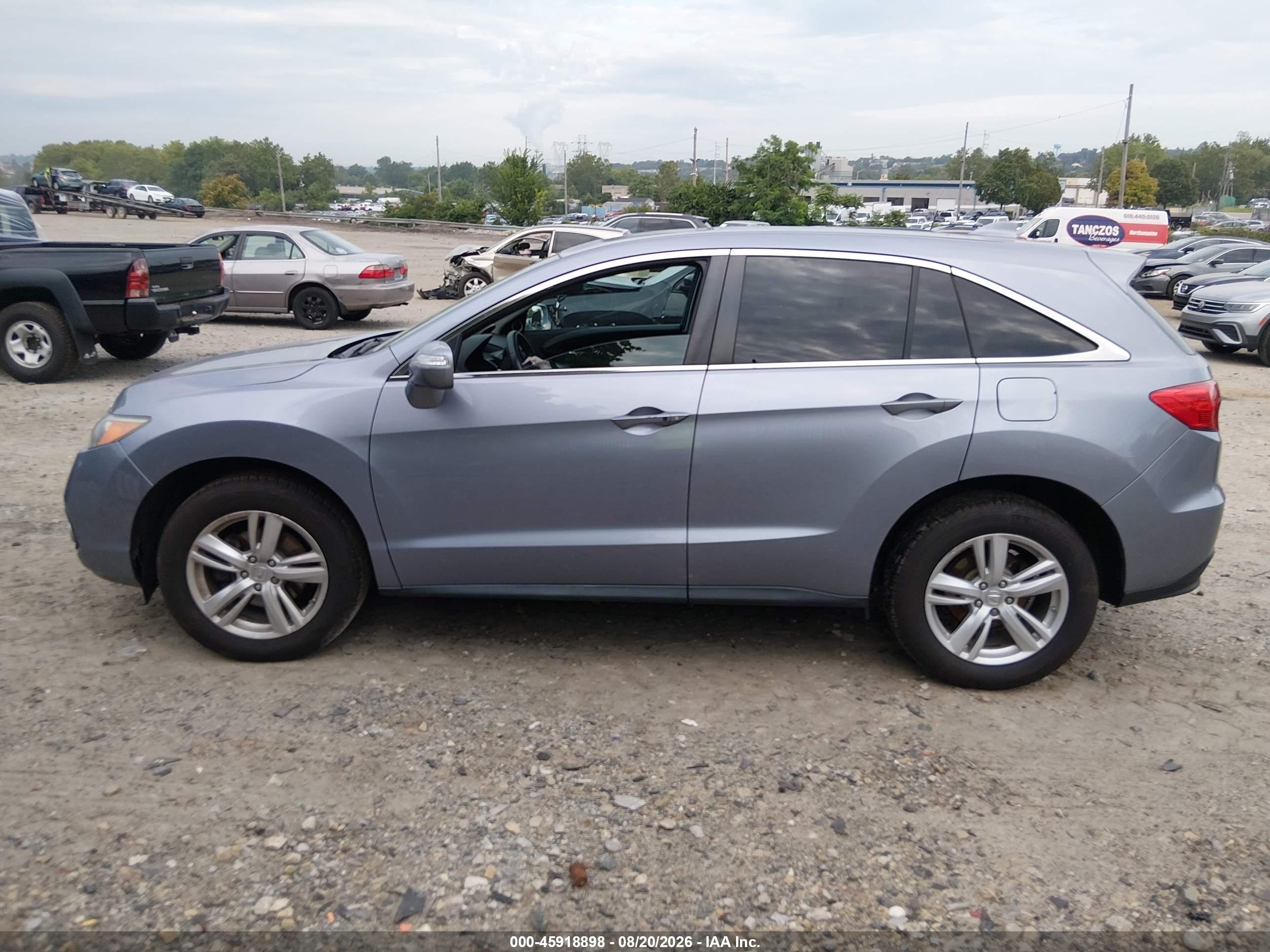 2015 Acura Rdx   Gray vin: 5J8TB4H59FL009948
