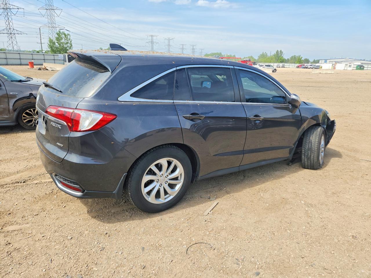 2016 Acura Rdx Technology Gray vin: 5J8TB4H59GL014472
