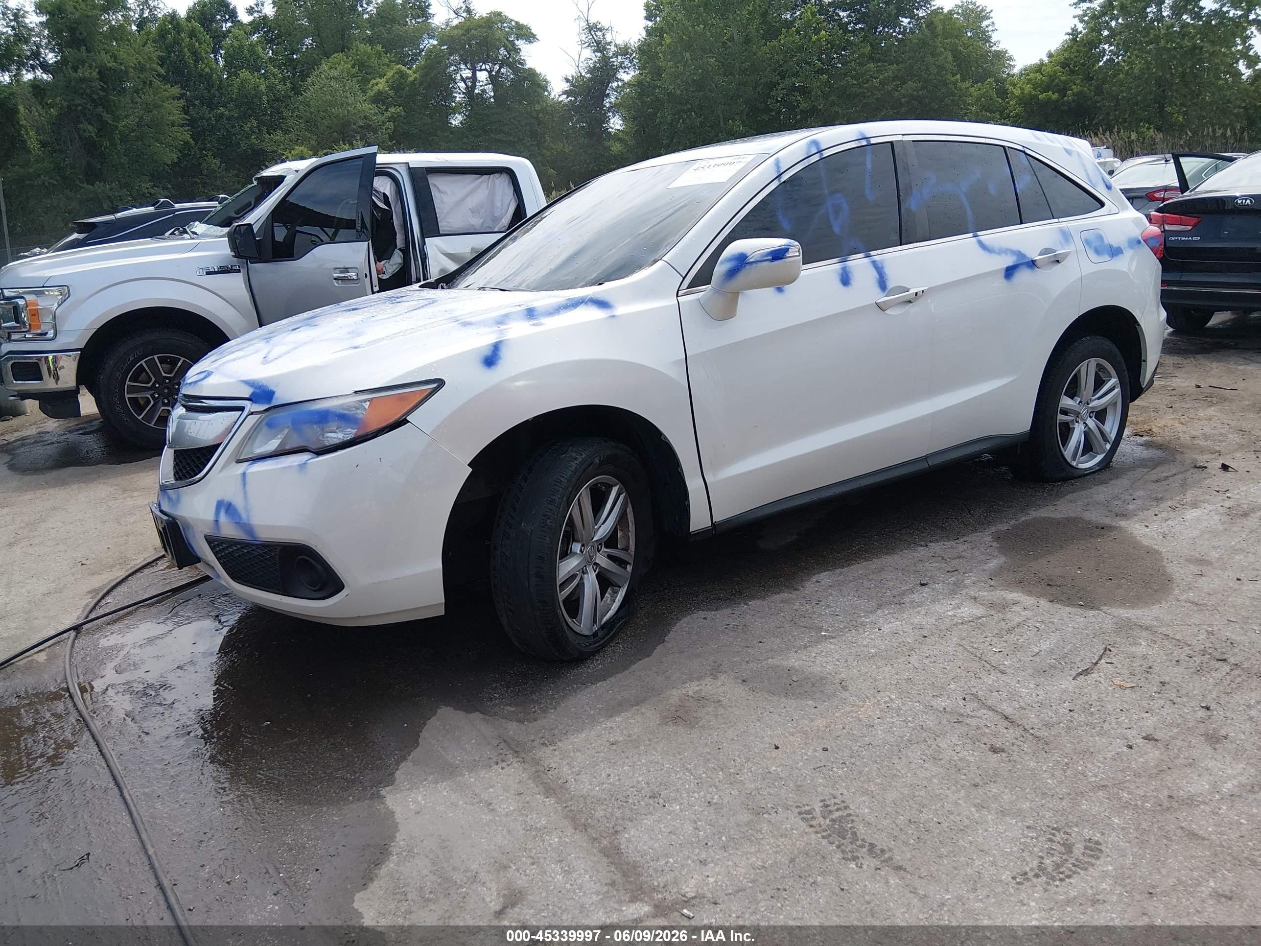 2013 Acura Rdx White vin: 5J8TB4H5XDL012743