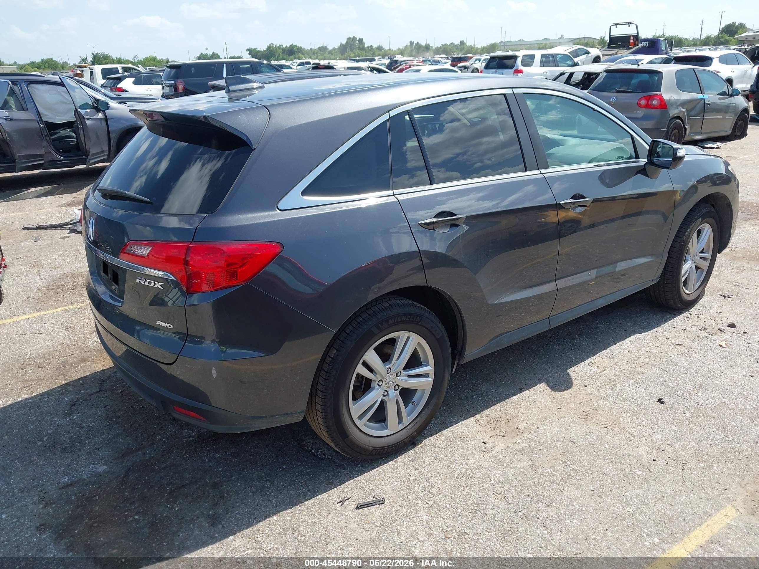 2014 Acura Rdx   Gray vin: 5J8TB4H5XEL008077