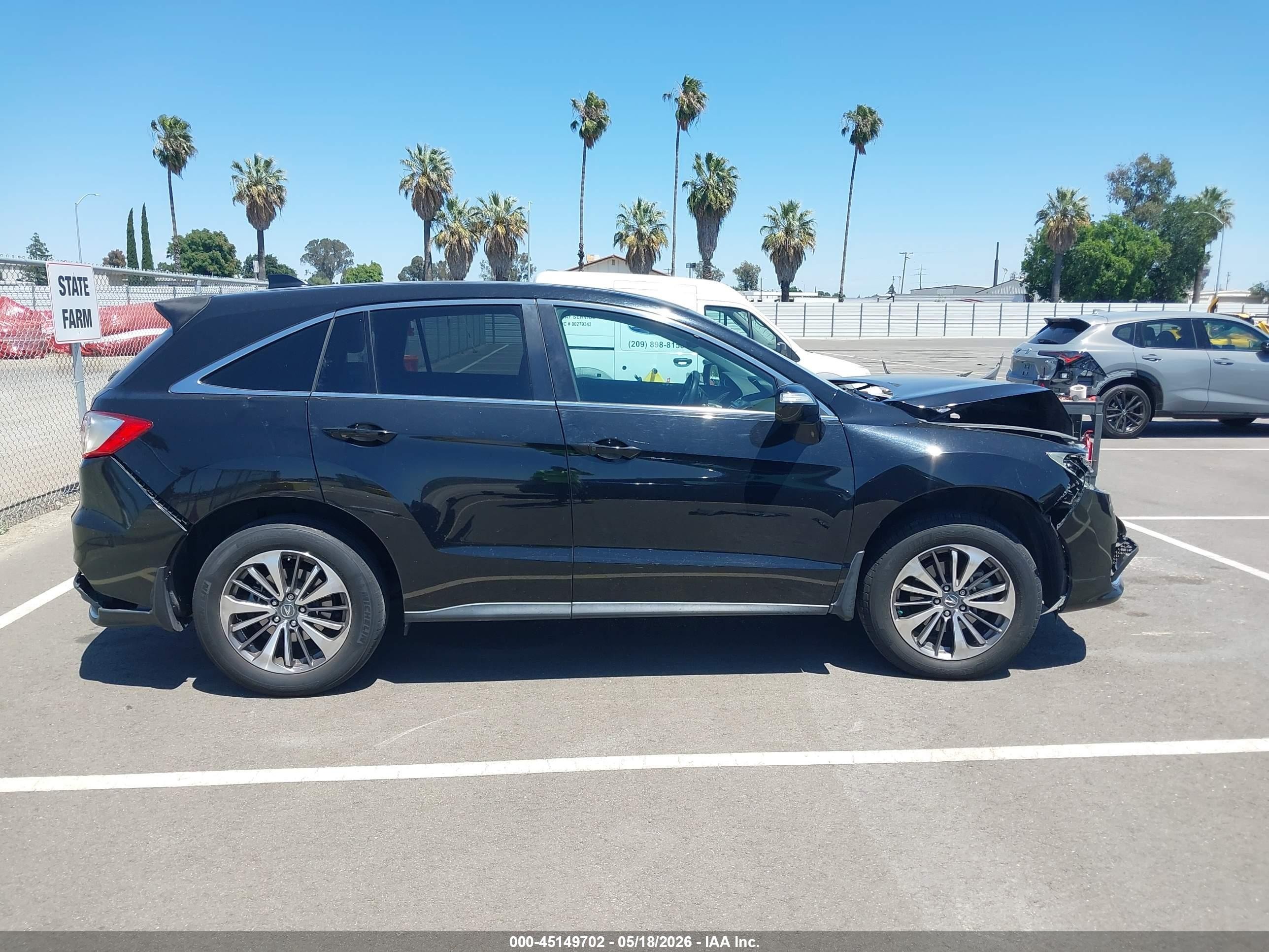 2017 Acura Rdx Advance Package Черный vin: 5J8TB4H76HL004159