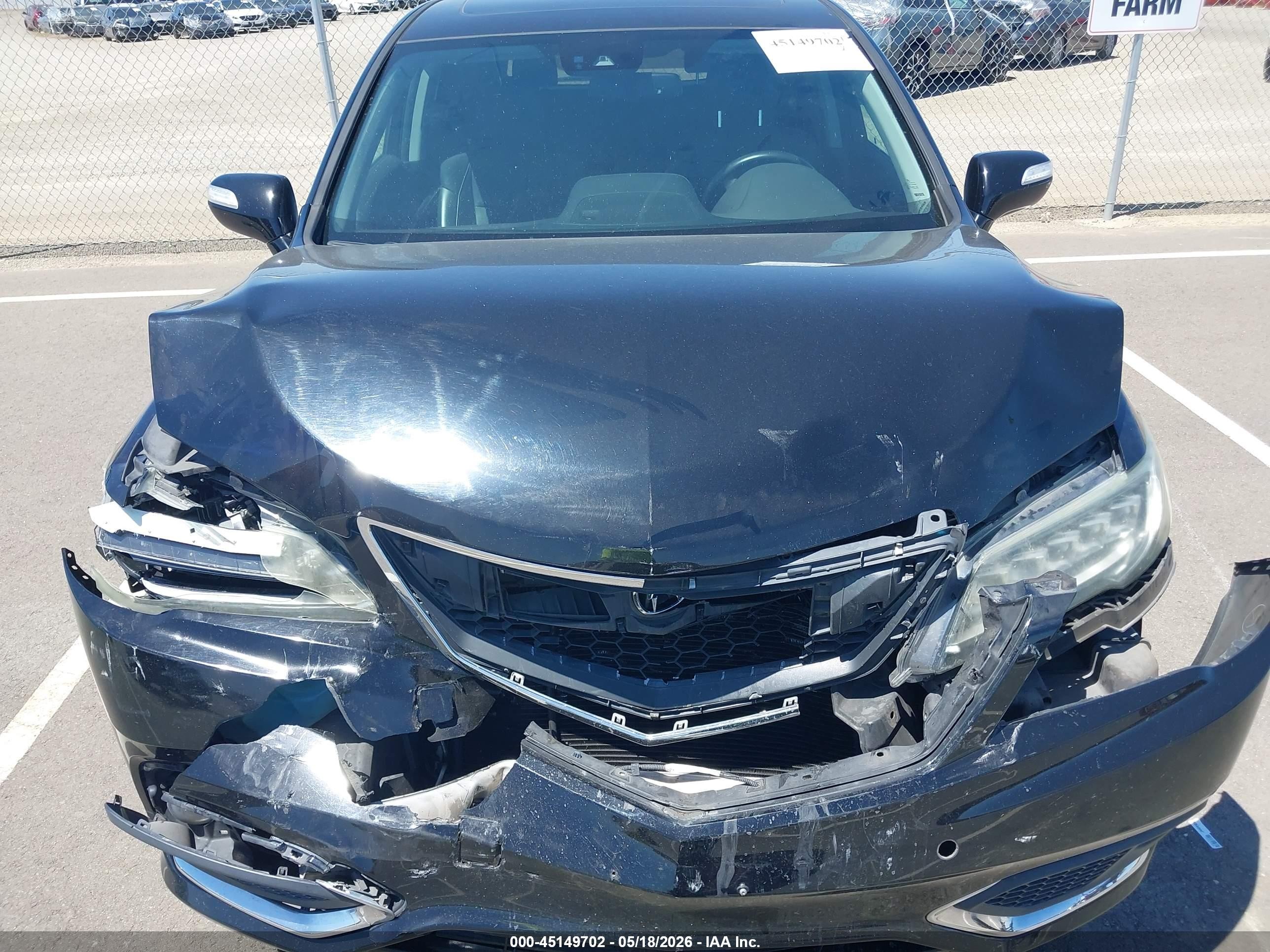 2017 Acura Rdx Advance Package Черный vin: 5J8TB4H76HL004159