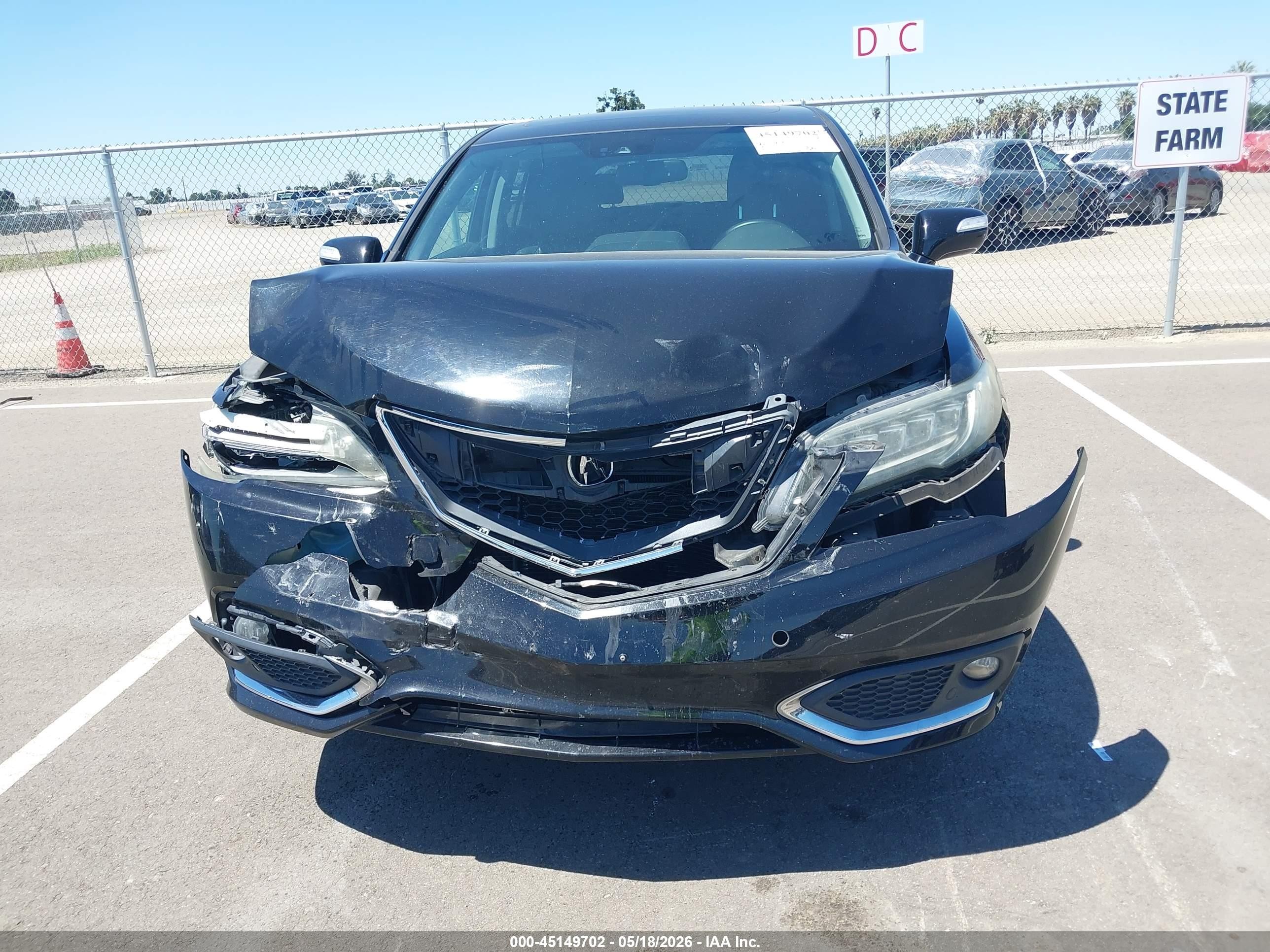 2017 Acura Rdx Advance Package Черный vin: 5J8TB4H76HL004159