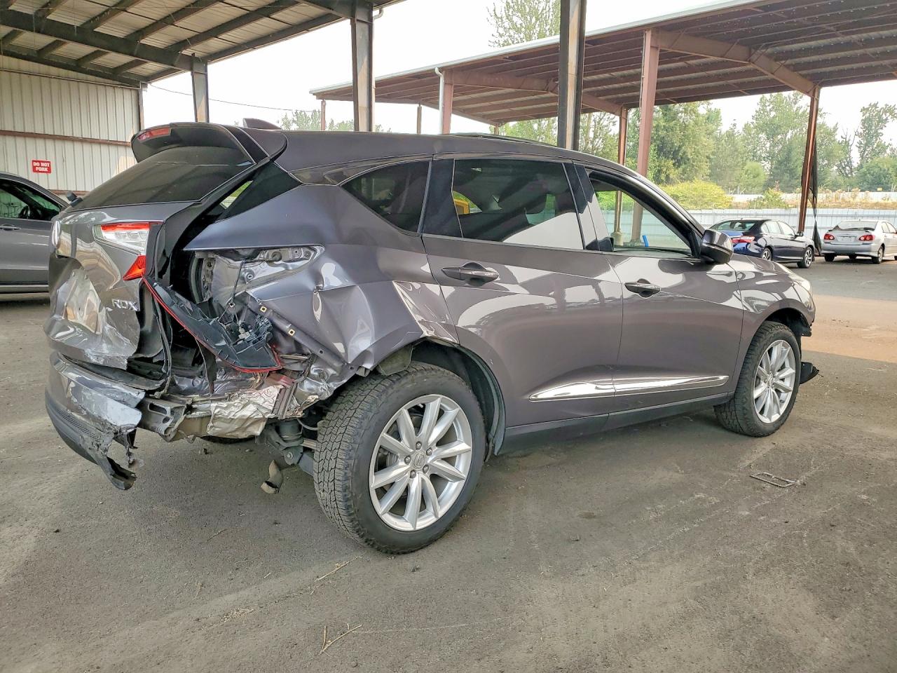 2019 Acura Rdx Gray vin: 5J8TC1H38KL024753