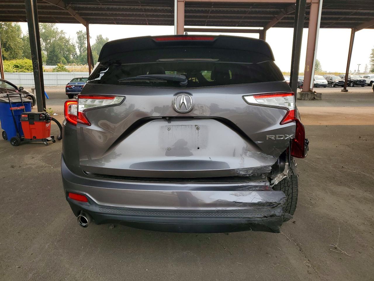 2019 Acura Rdx Gray vin: 5J8TC1H38KL024753
