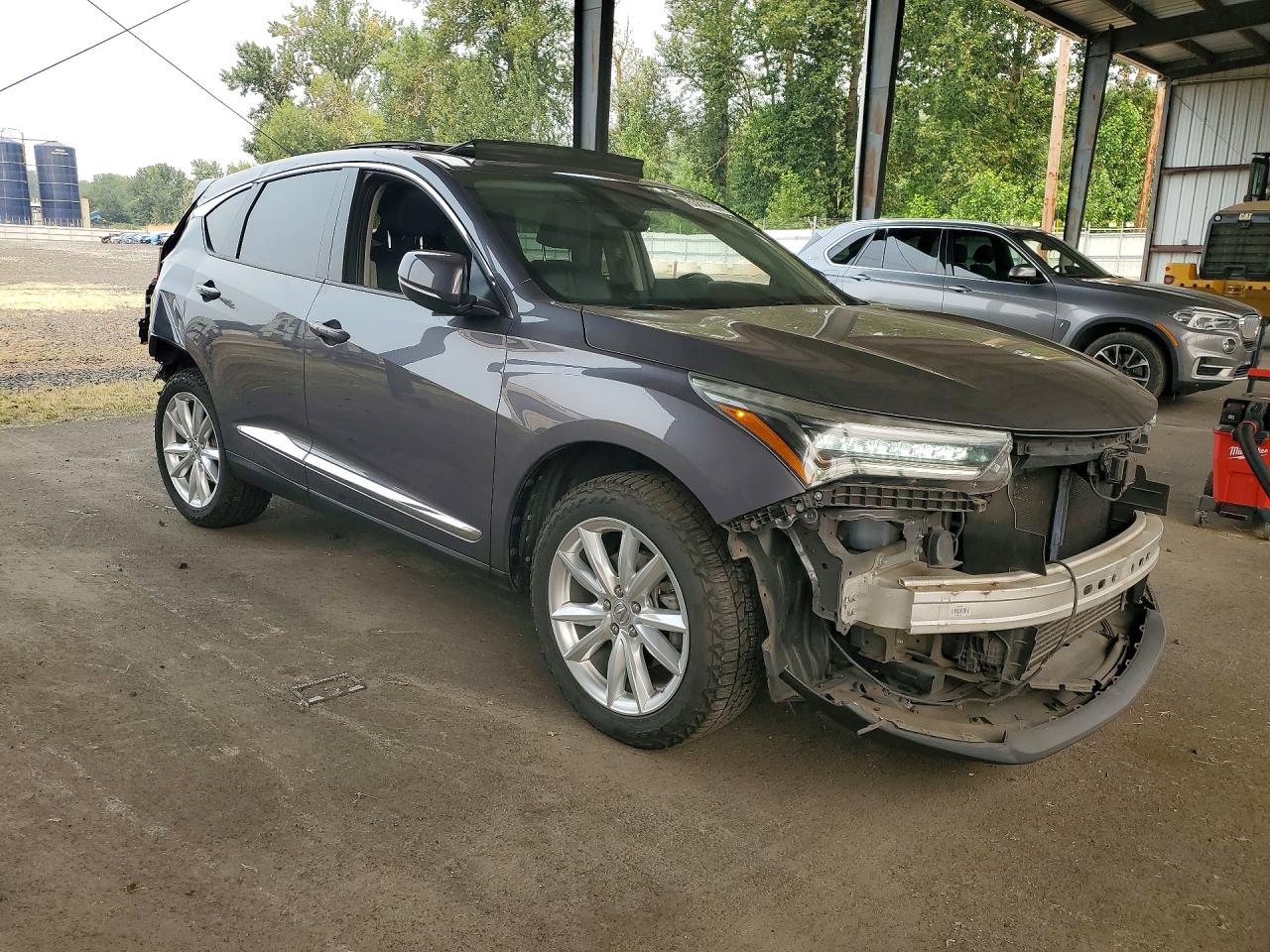 2019 Acura Rdx Gray vin: 5J8TC1H38KL024753