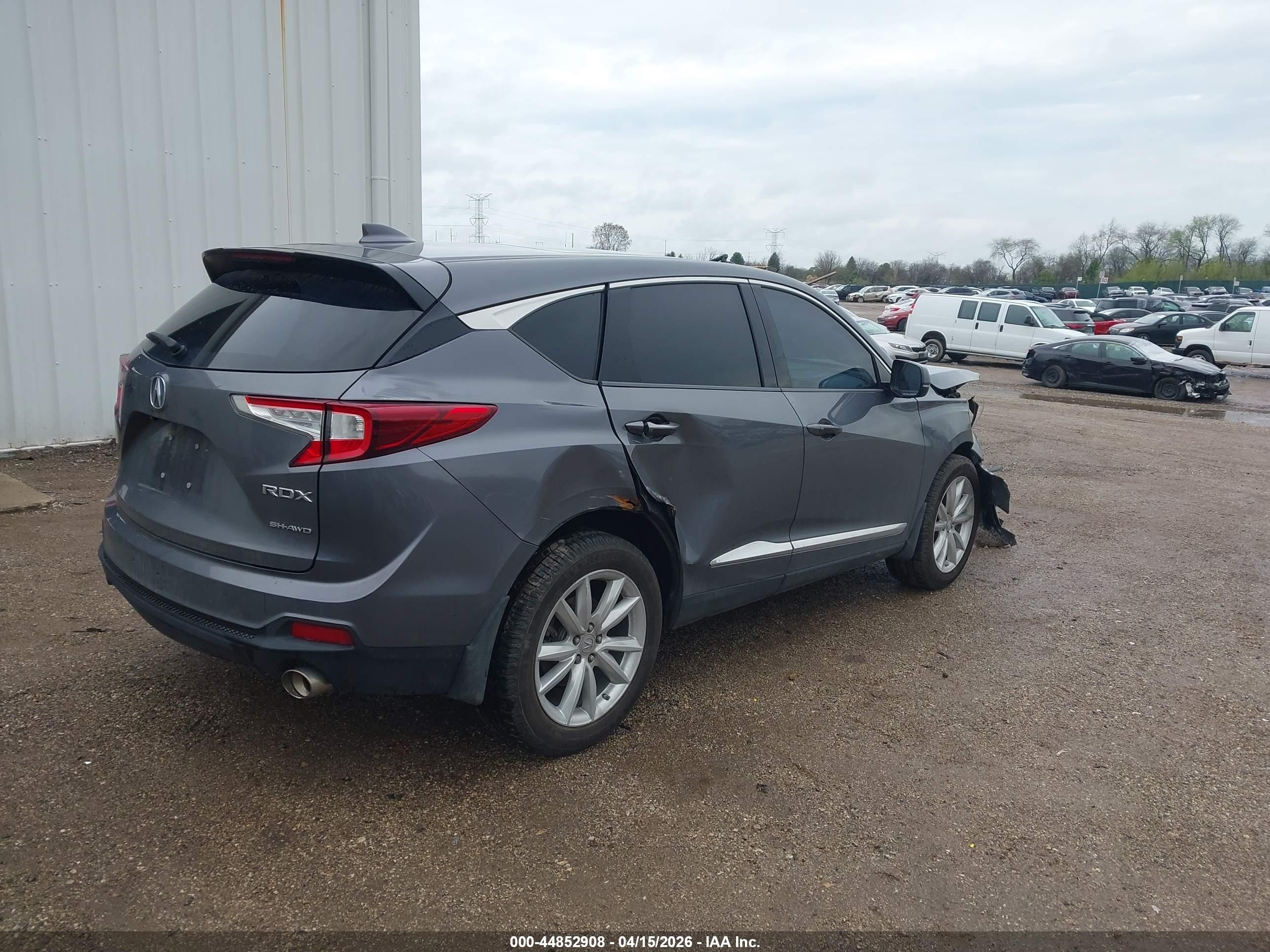 2020 Acura Rdx Standard Серый vin: 5J8TC2H31LL014069