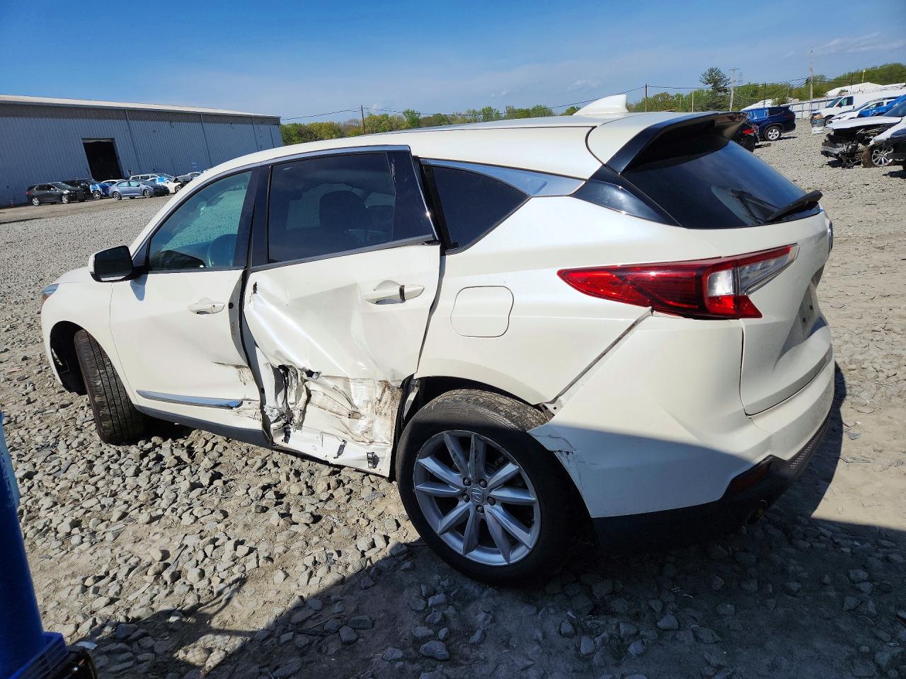 2019 Acura Rdx White vin: 5J8TC2H34KL042432